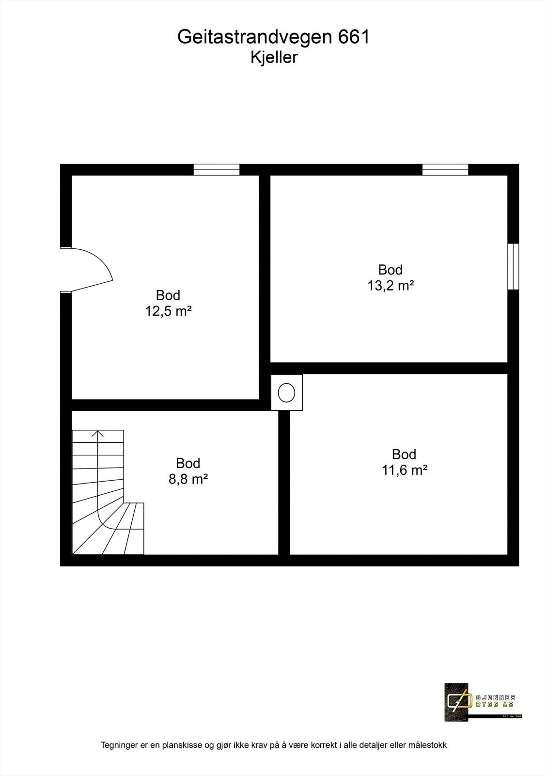 Plantegning kjeller Galleribilde
