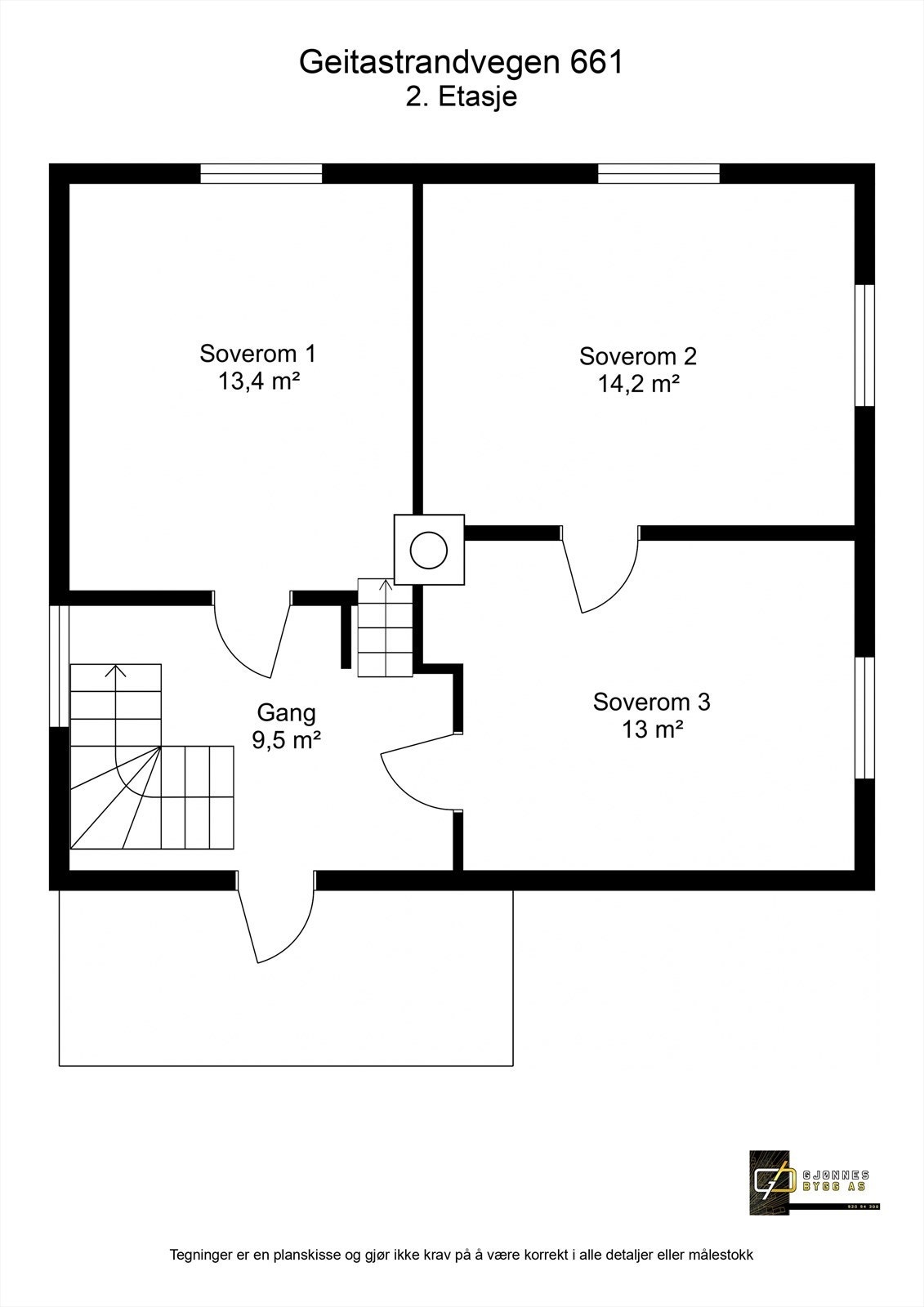 Plantegning 2. etasje Galleribilde