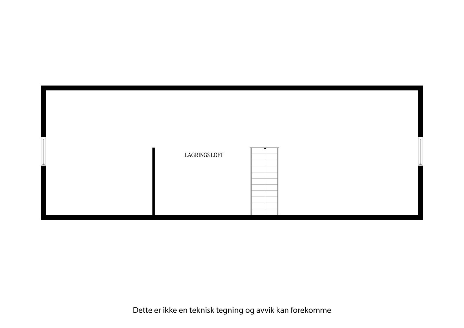 Plantegning - loft Galleribilde