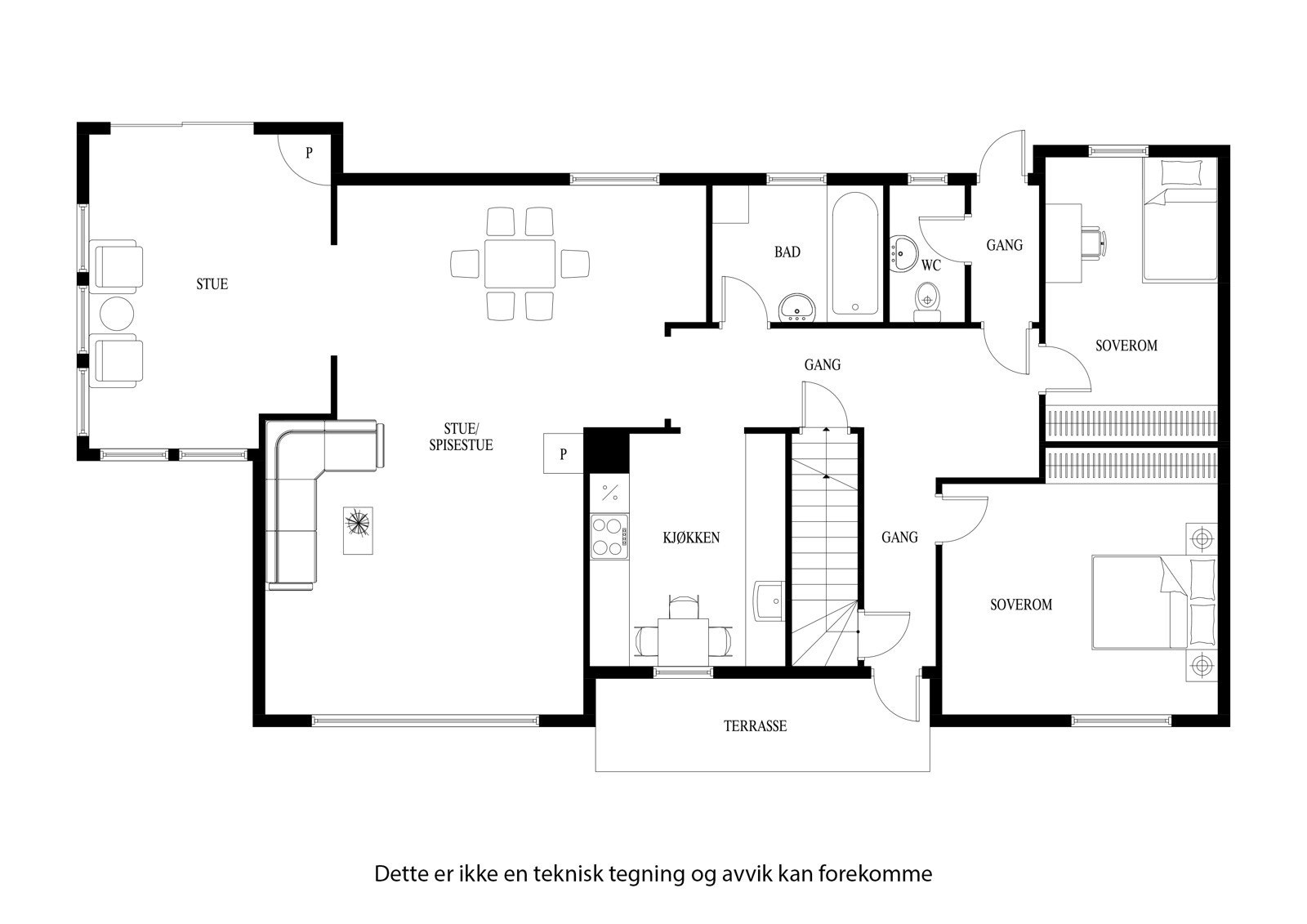 Plantegning - 1. etasje Galleribilde