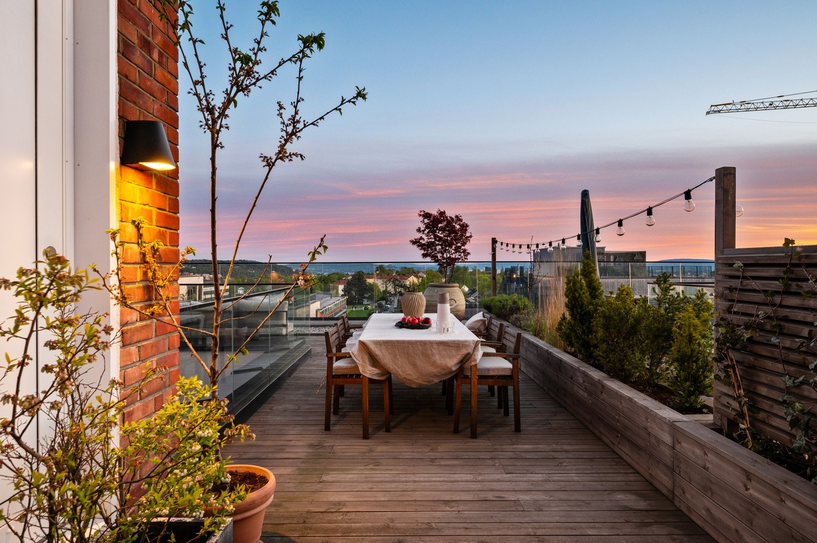 Sydvestvendt takterrasse på hele 51 m². Galleribilde