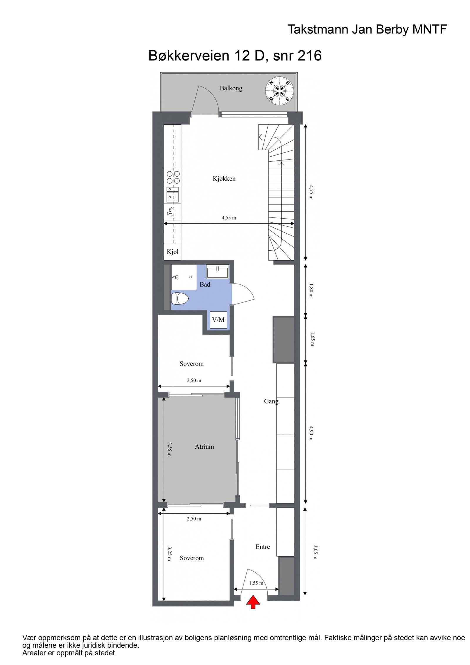 Plantegning - 3. etasje Galleribilde