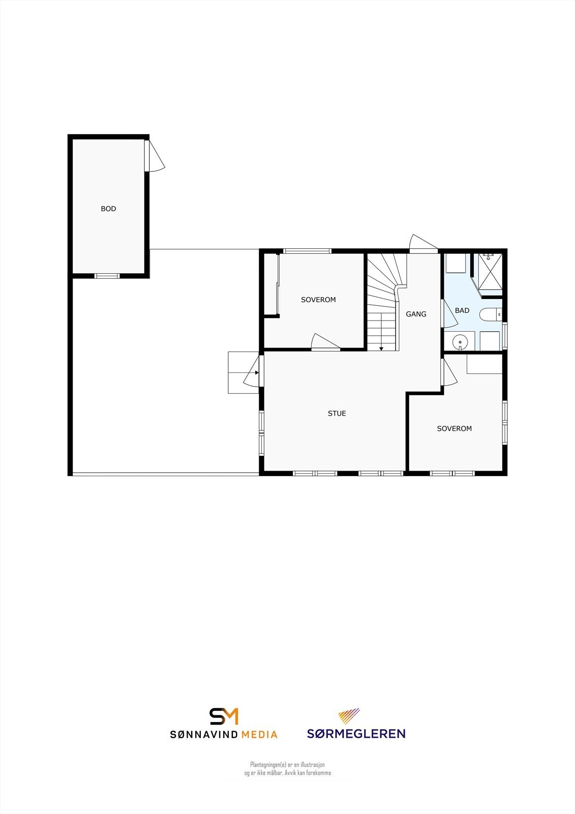 Plantegning 2.etasje Galleribilde