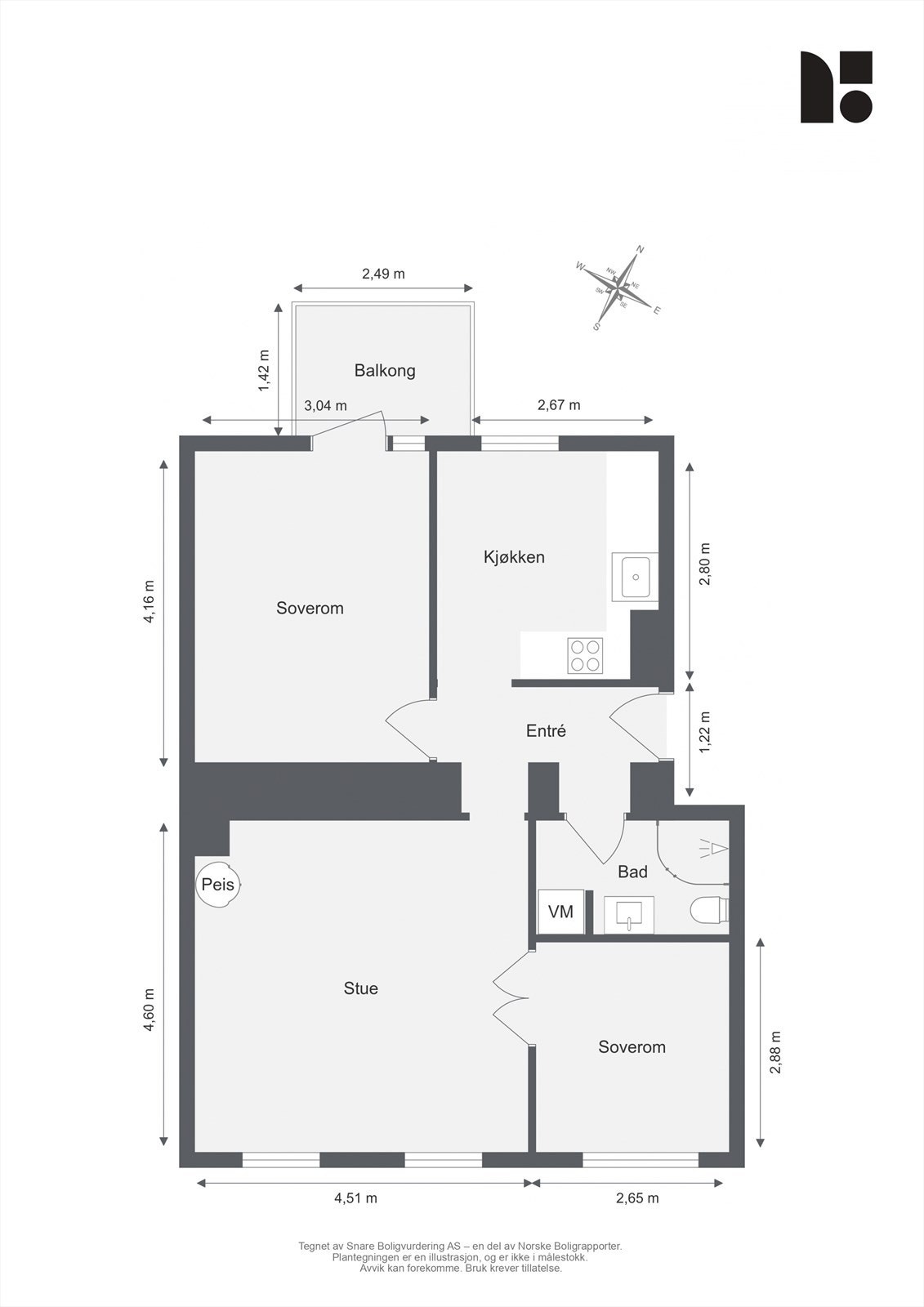 Plantegning Galleribilde