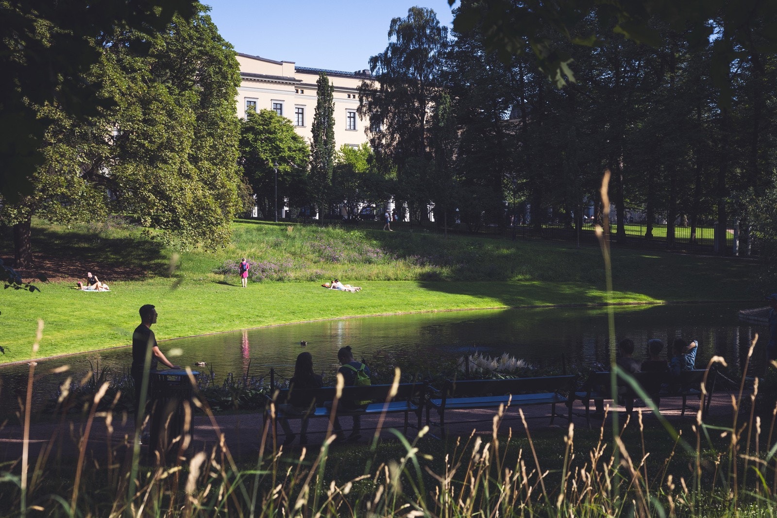 Selv om Munkedamsveien ligger midt i byen, er det kort vei til flere flotte grøntområder. Slottsparken ligger innen gangavstand, og gir et fredelig pusterom med vakre omgivelser. Galleribilde