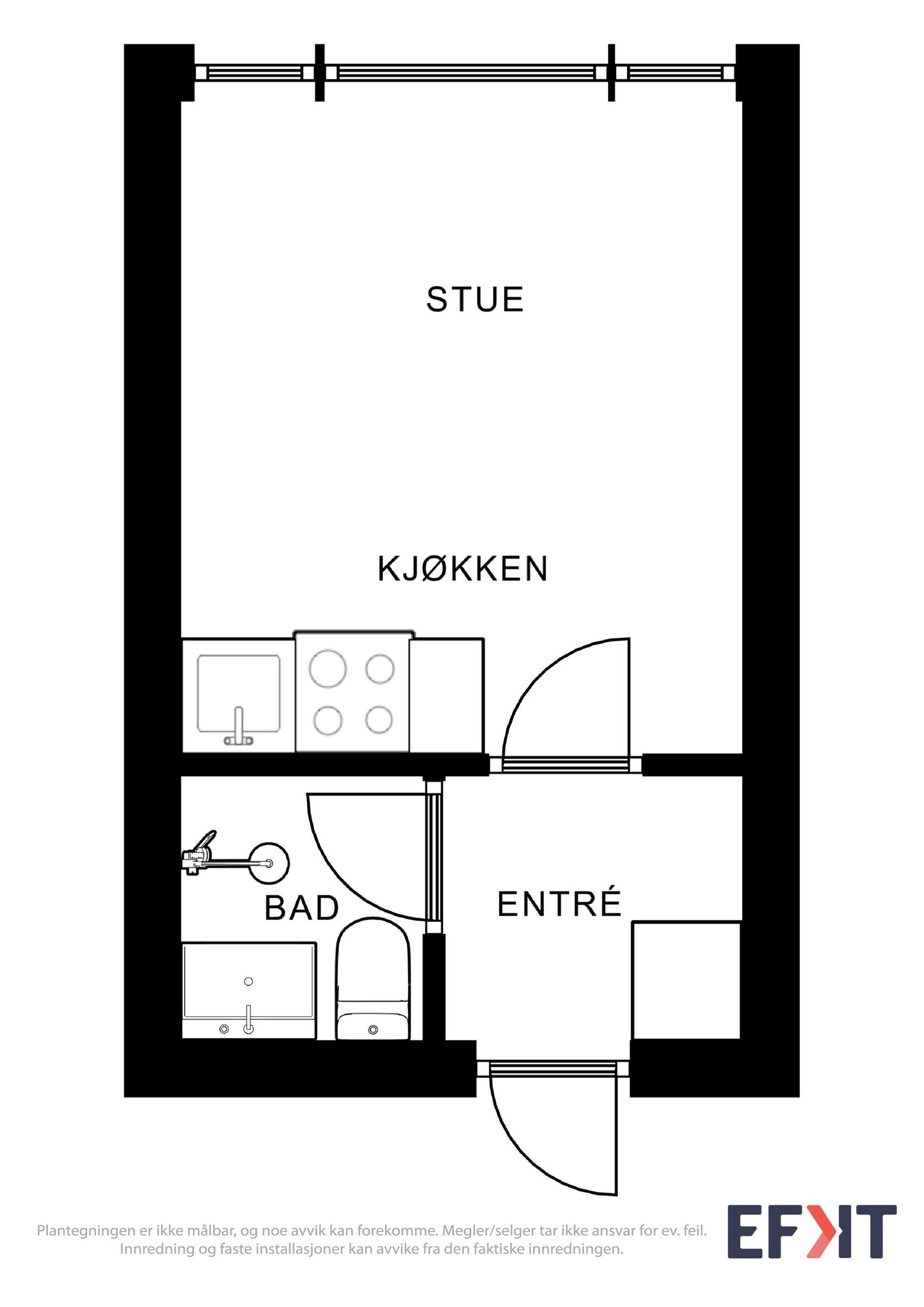Praktisk planløsning. Galleribilde