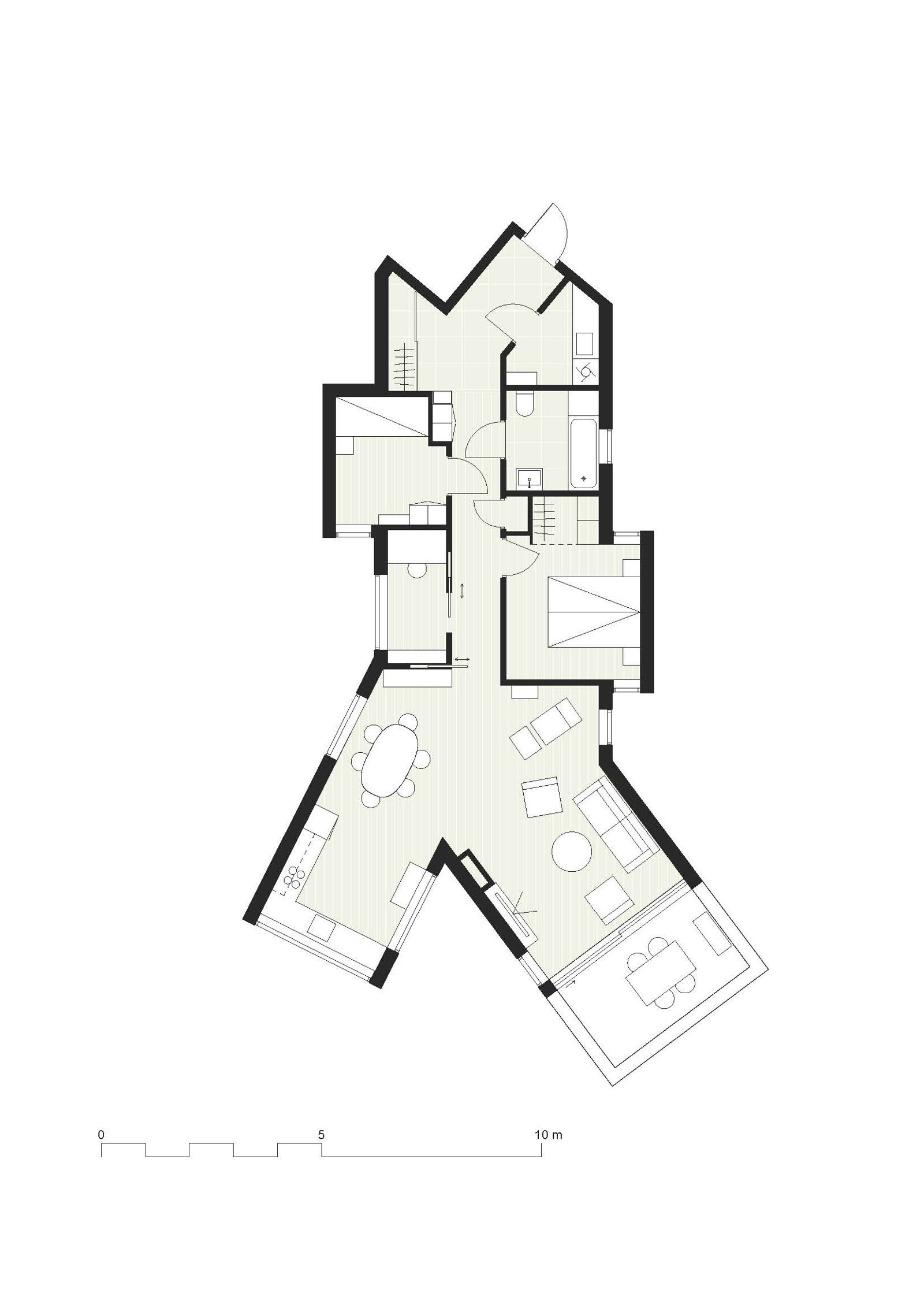 Møblert plantegning Galleribilde