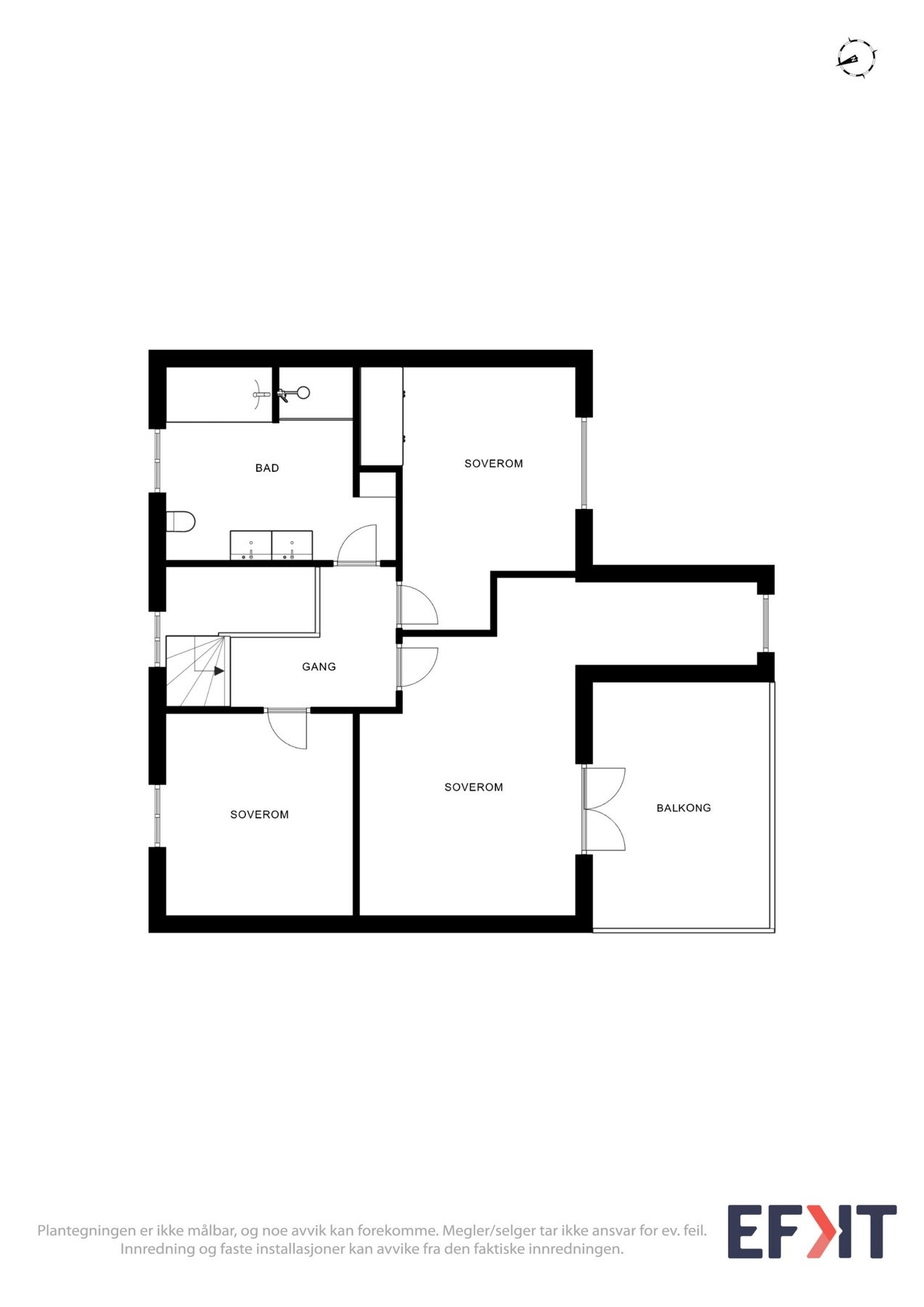 2D Plantegning - Loft. Galleribilde