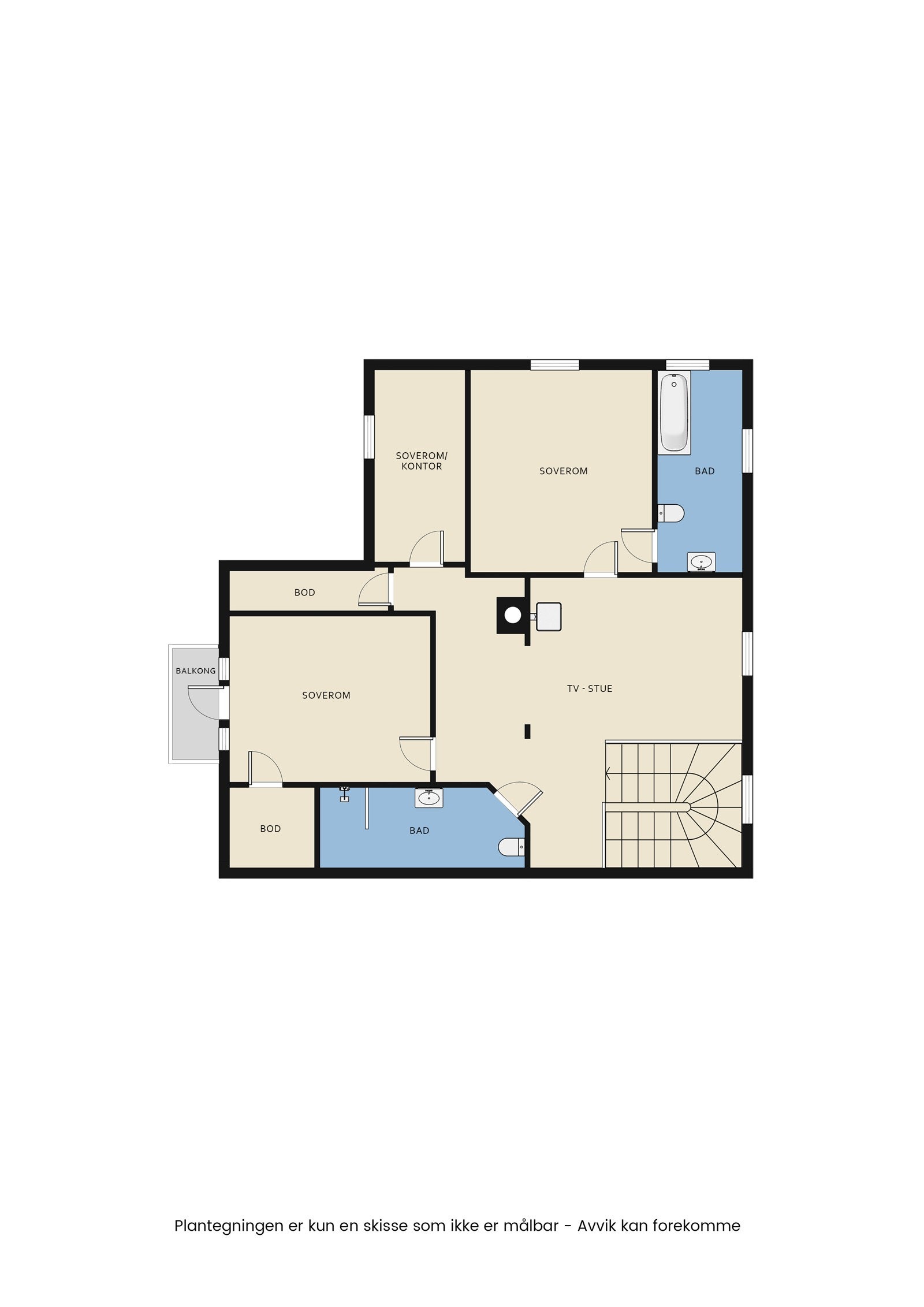 Plantegning andre etasje Galleribilde