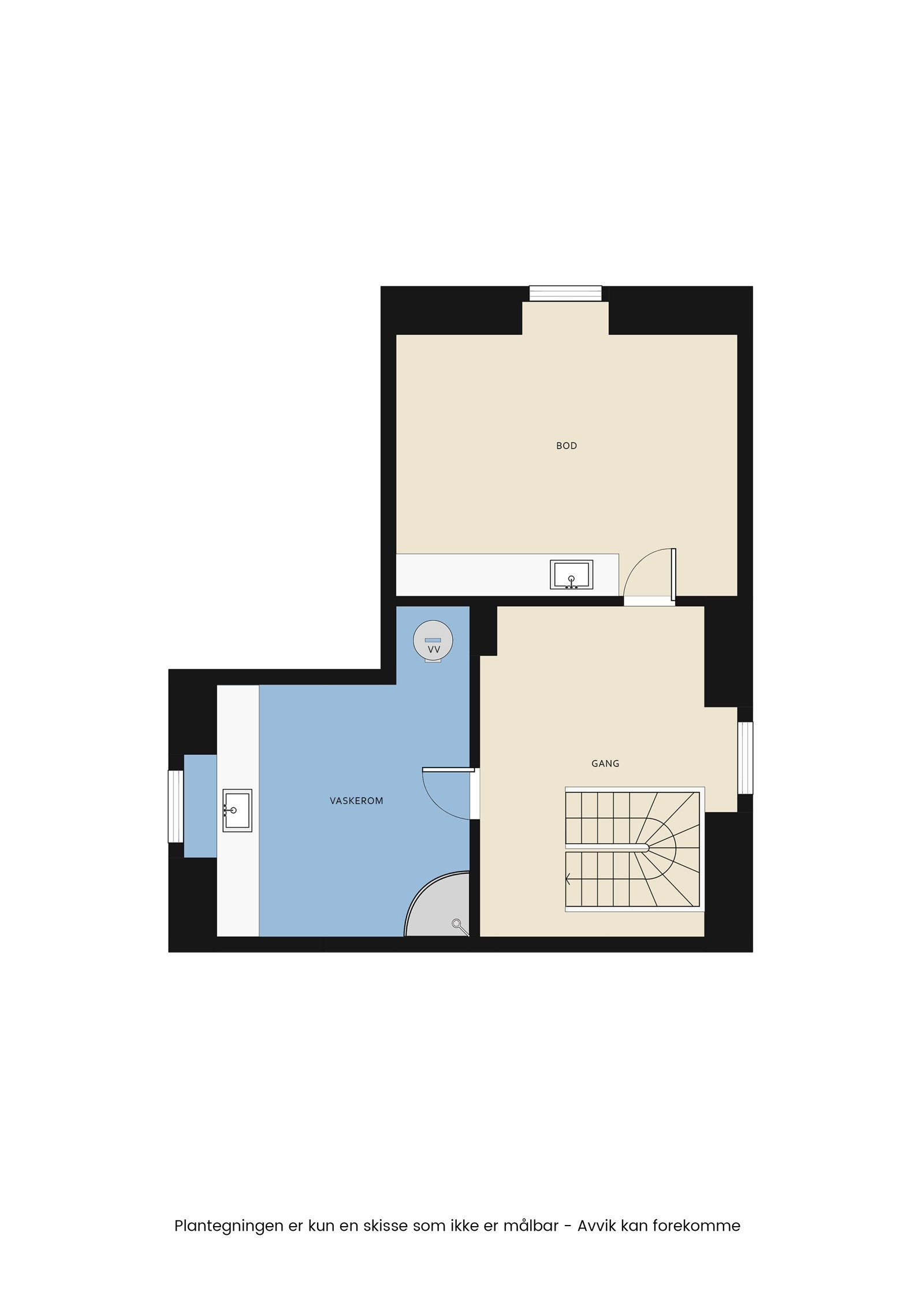 Plantegning kjeller Galleribilde