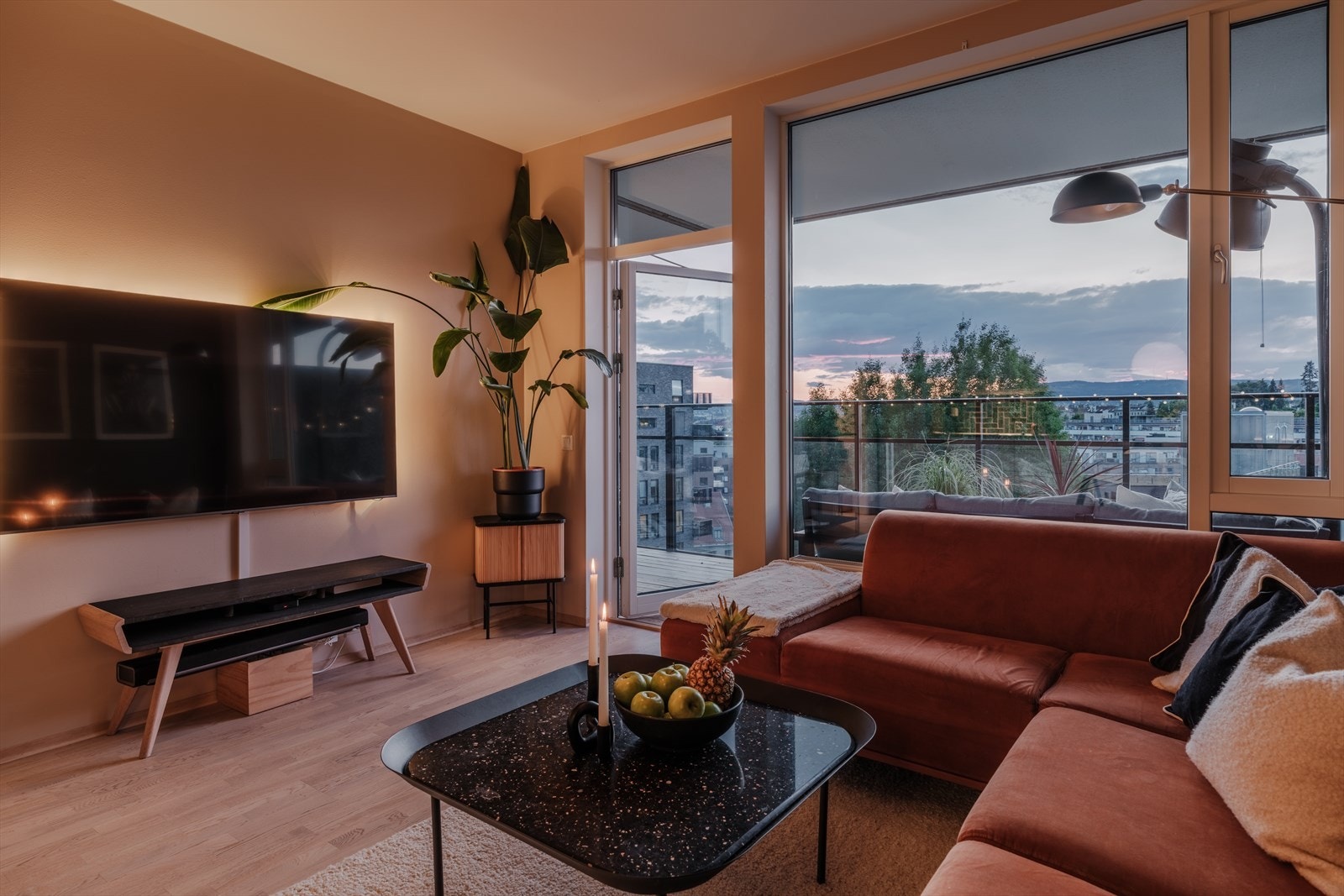 Nydelig utsikt fra stuen Galleribilde