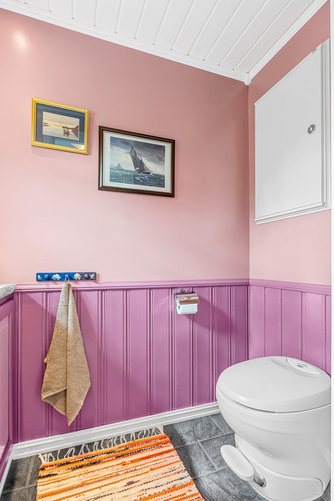 Toalettrom - biologisk snurredo med vannspyling. Galleribilde