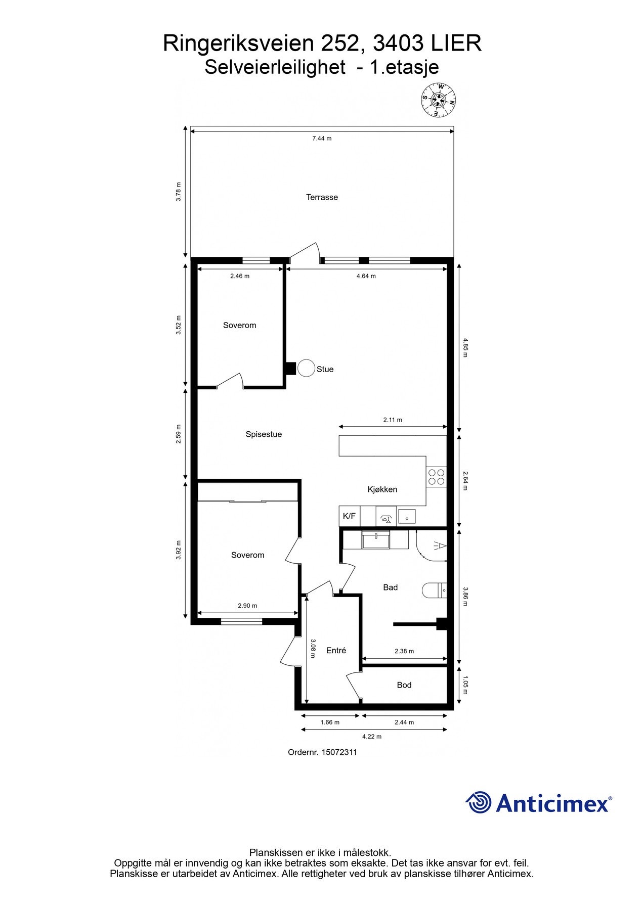 Plantegning Galleribilde
