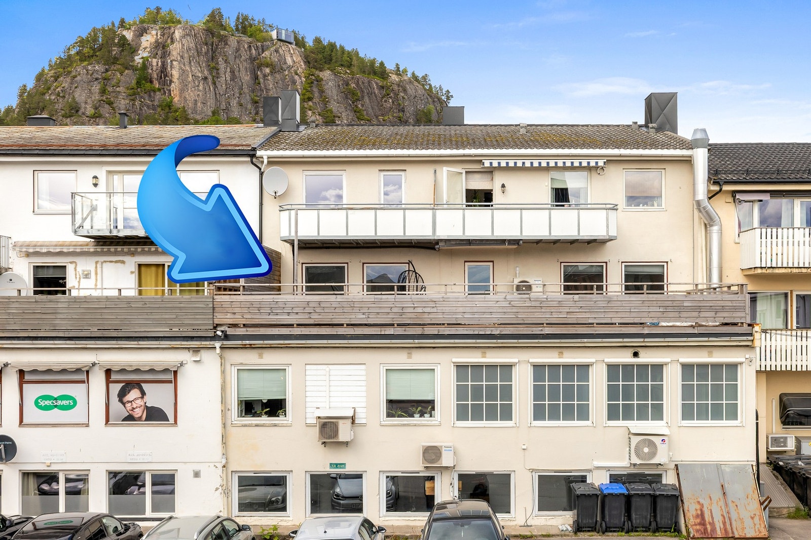 Fasade bakgård Galleribilde