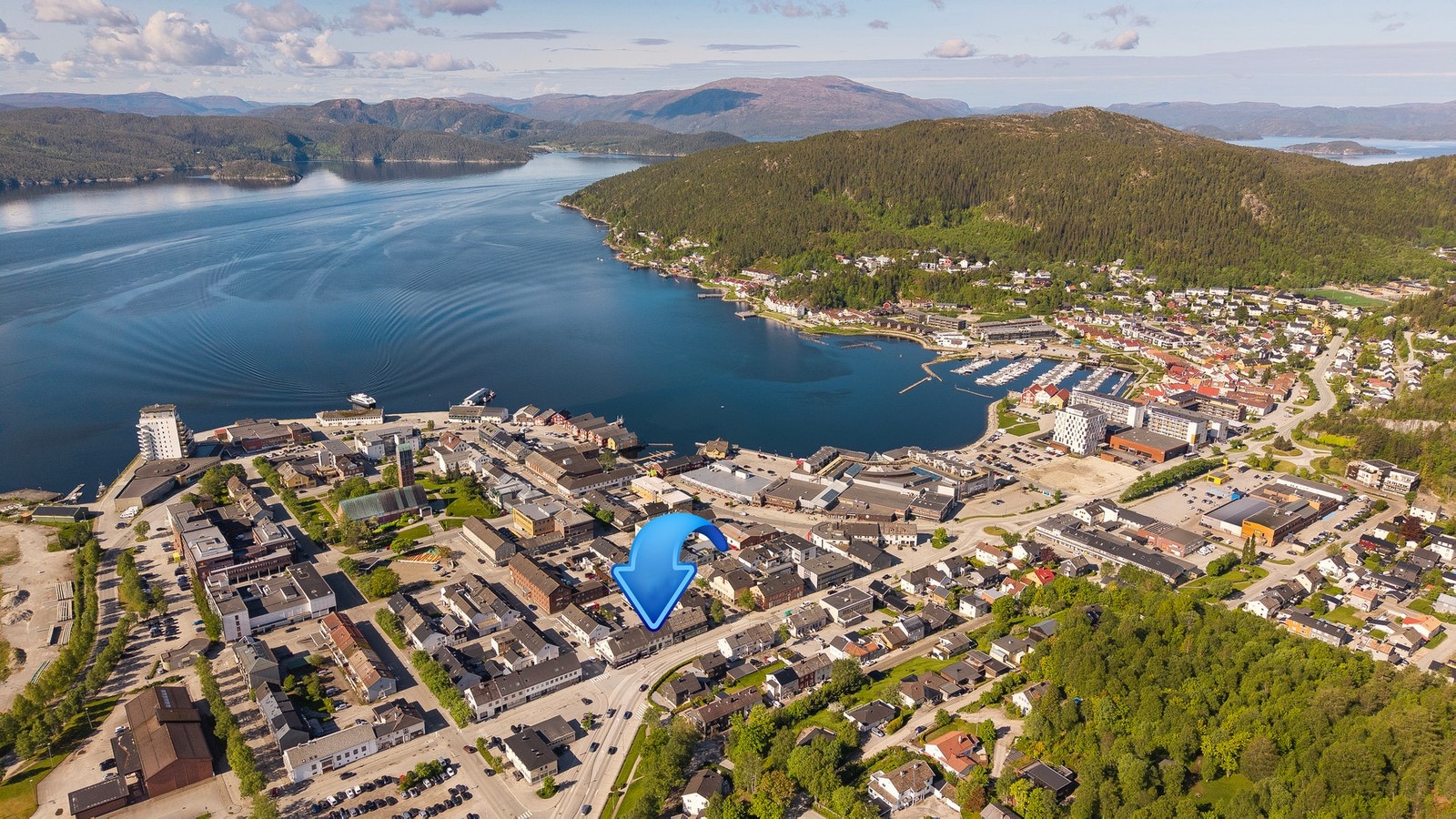 Oversiktsbilde av nærområdet Galleribilde