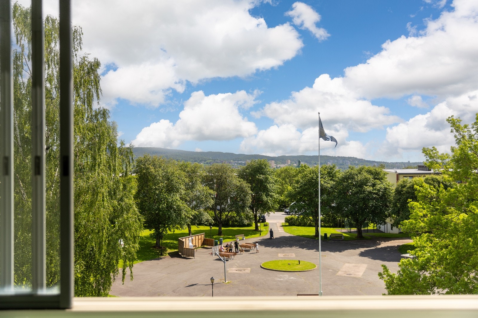 Utsikt fra balkongen. Galleribilde