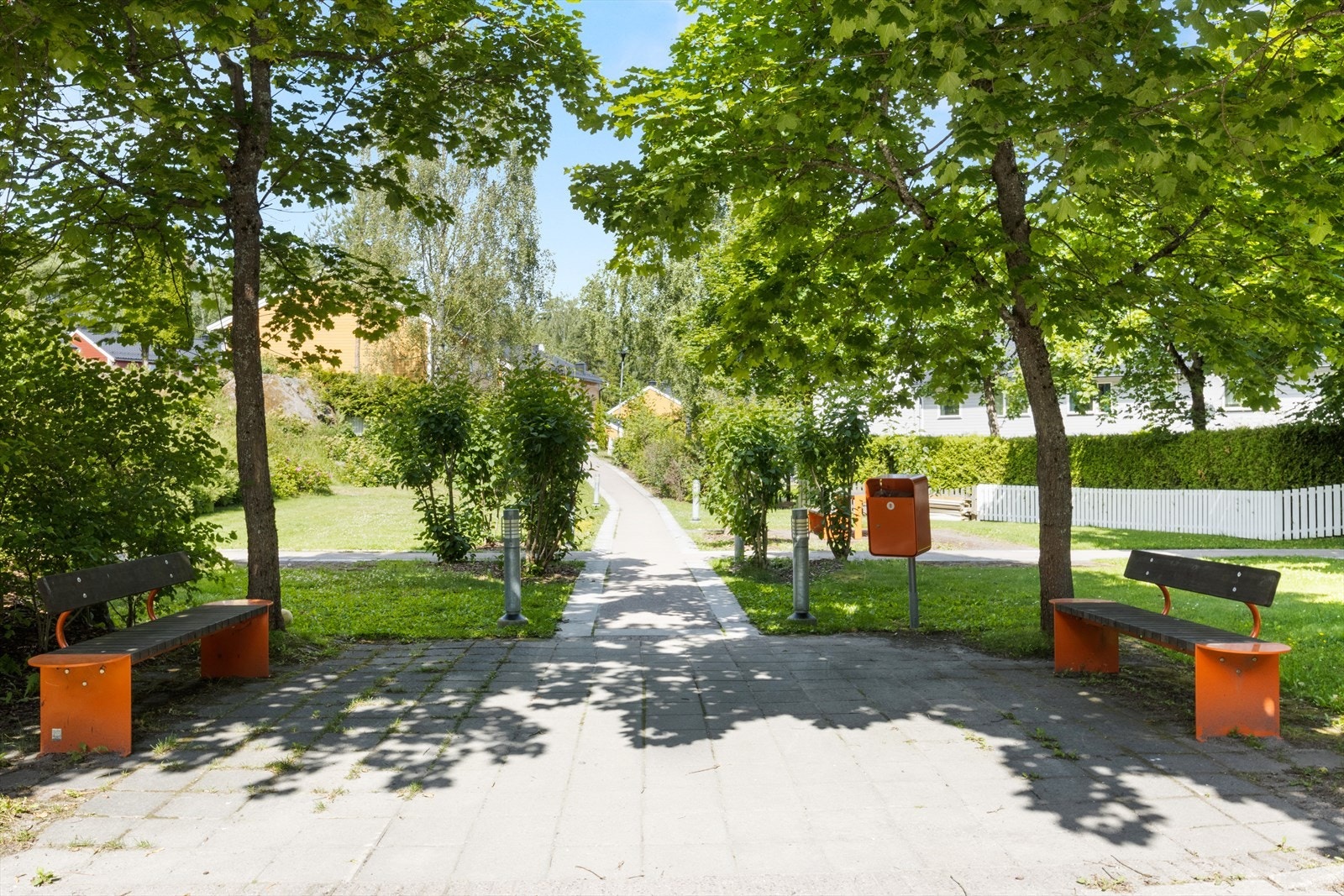 Borettslagets fellesarealer er pent opparbeidet. Galleribilde