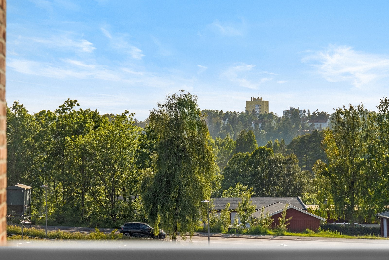 Utsikt fra balkongen Galleribilde