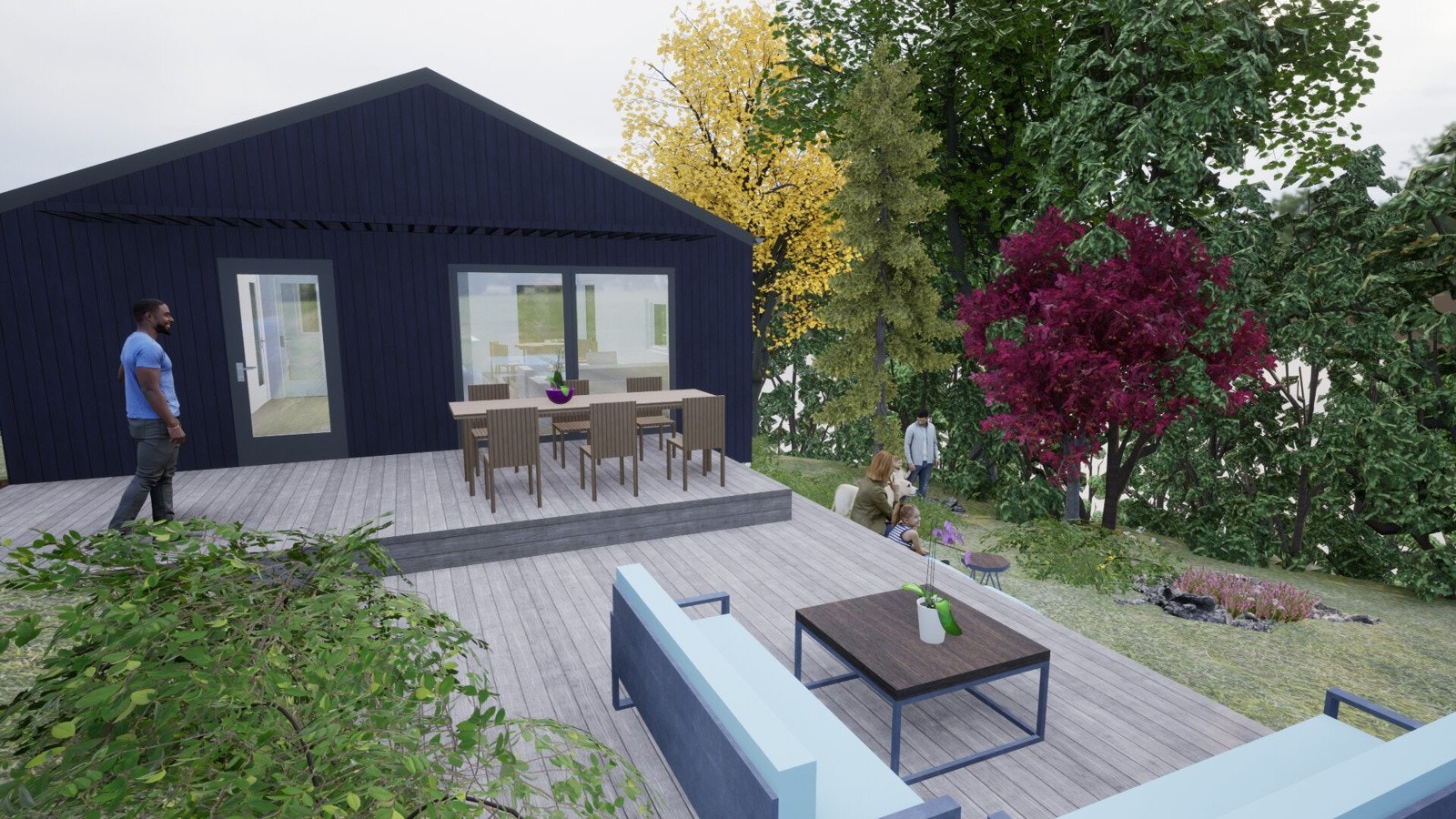 Eiendommen ligger usjenert og idyllisk til, med enkel adkomst via bil og buss. Illustrasjonsbilde - avvik vil forekomme Galleribilde