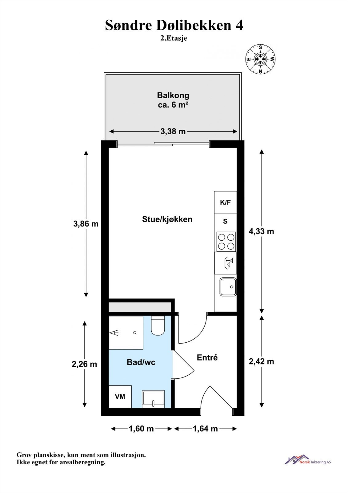 Planløsningen er svært arealeffektiv, der hver kvadratmeter er utnyttet til det fulleste. Galleribilde