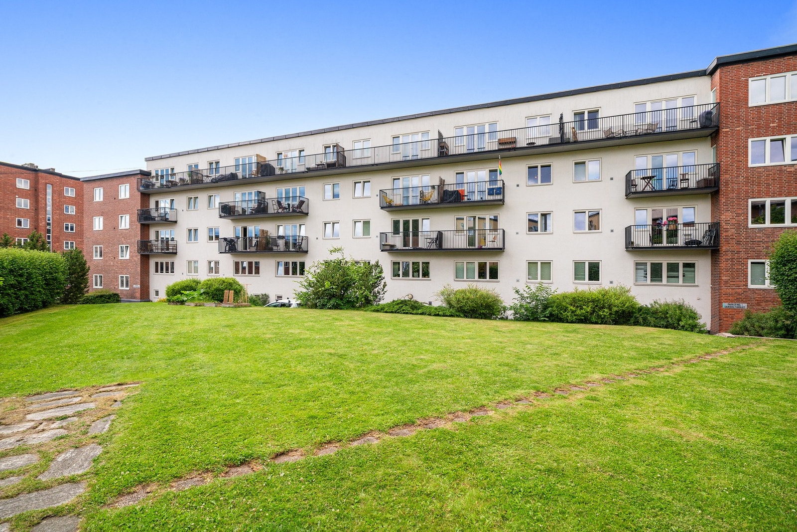 Store grønne fellesarealer. Galleribilde