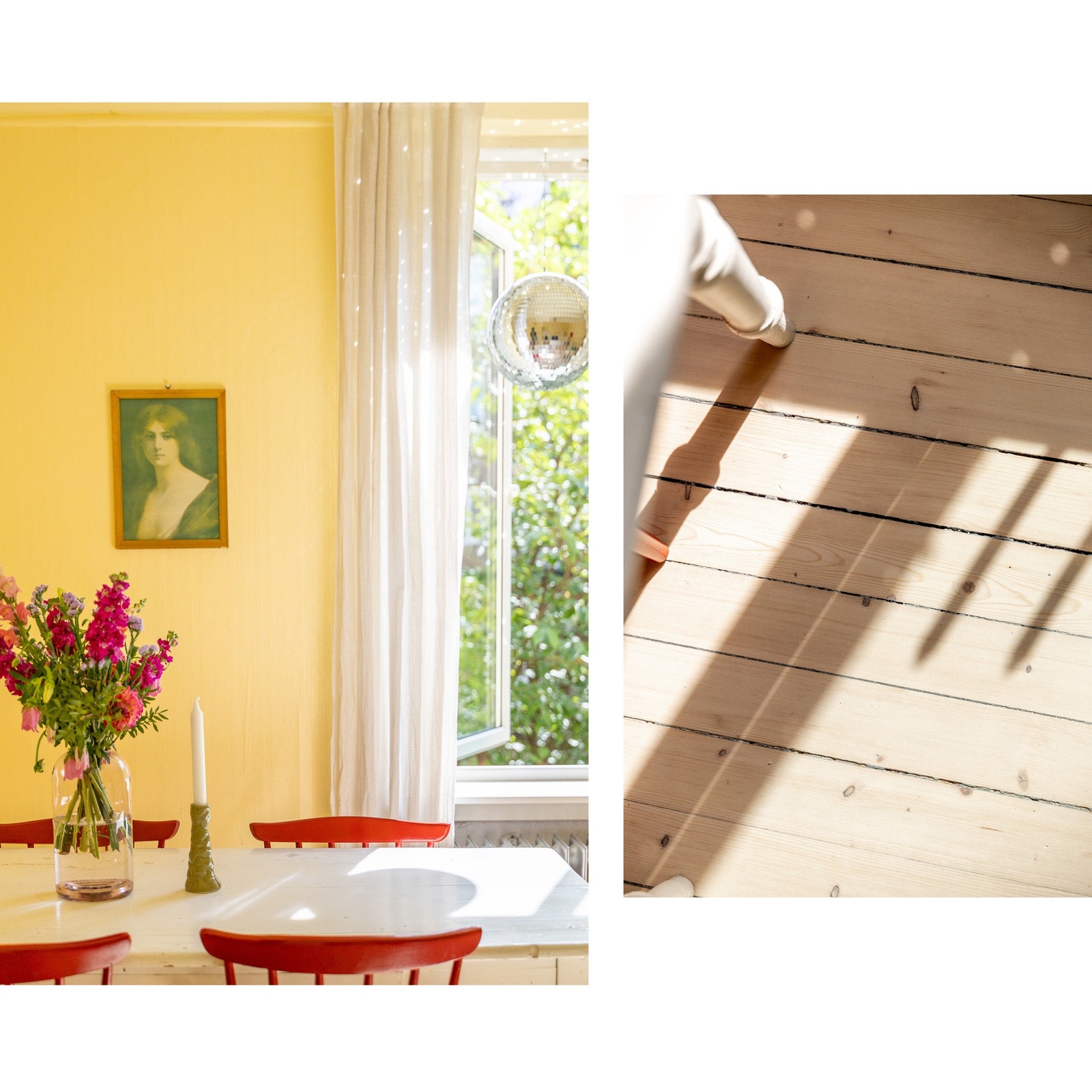 Pene gulvflater med originale tregulv. Galleribilde