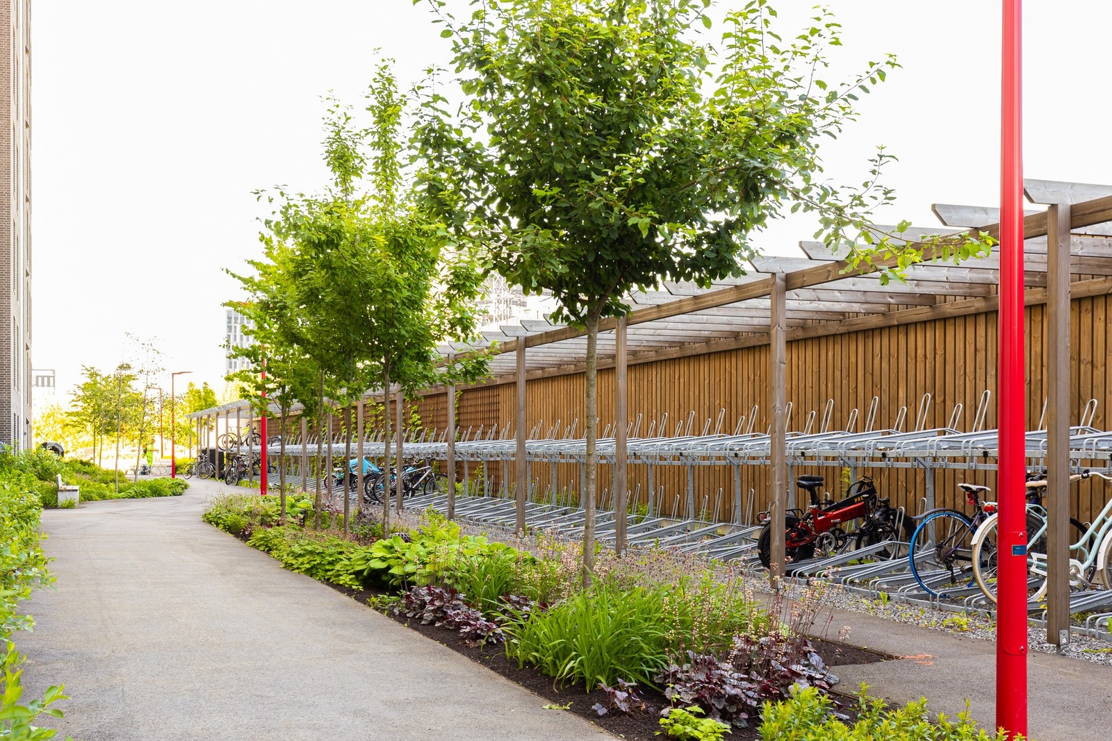 Utenfor leiligheten har du gode muligheter for sykkelparkering. Galleribilde