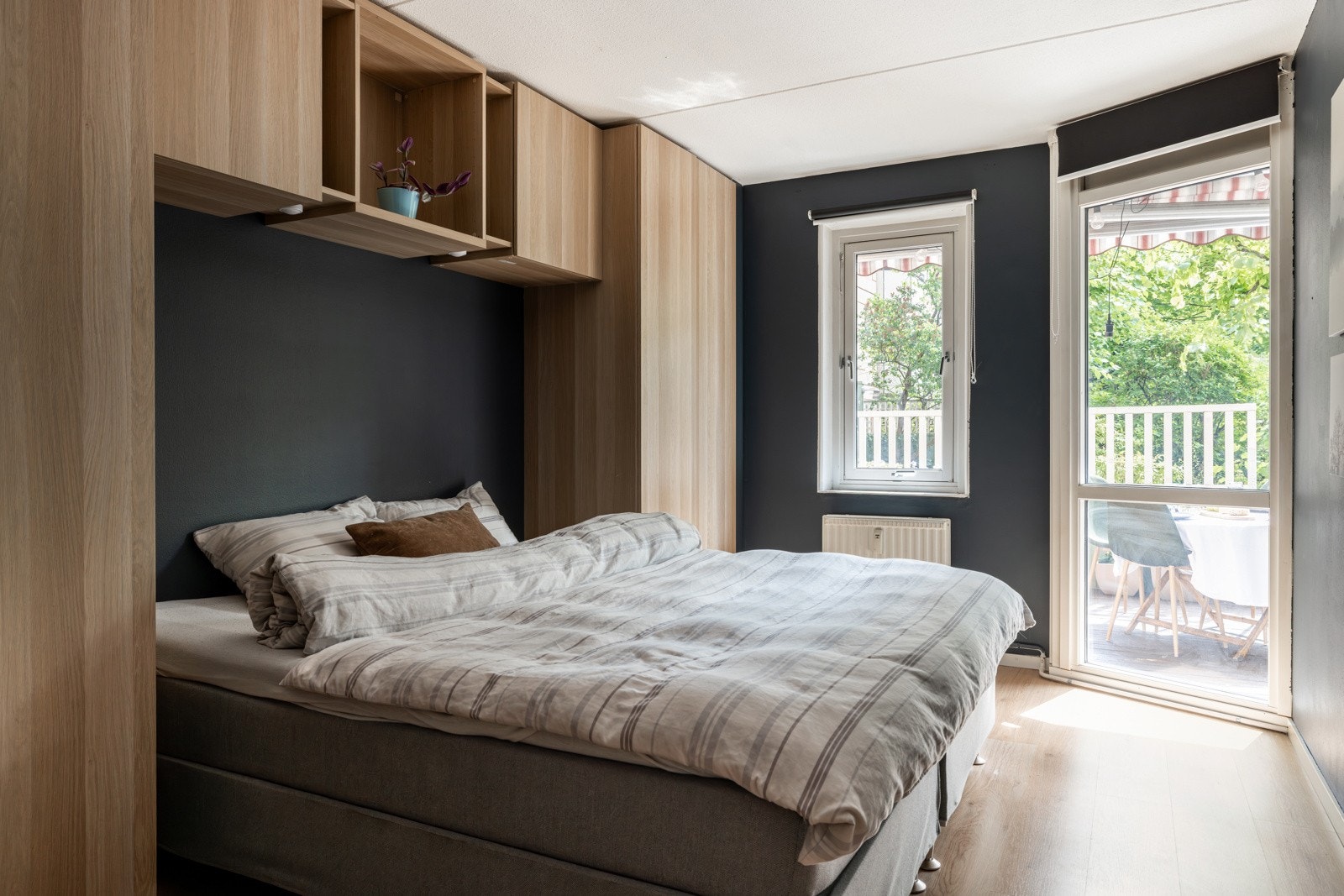 Leiligheten har et hyggelig soverom av god størrelse. Galleribilde