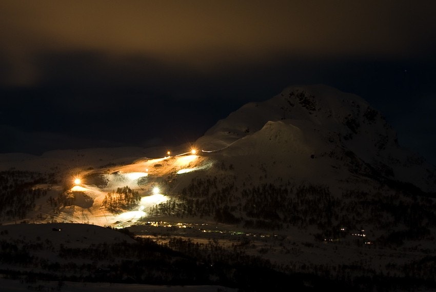 Kveldskjøring i Gullingen skisenter Galleribilde