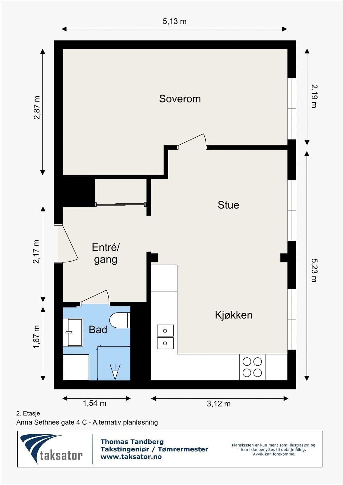 Alternativ planløsning - 2. Etasje - 2D Floor Plan.jpg Galleribilde