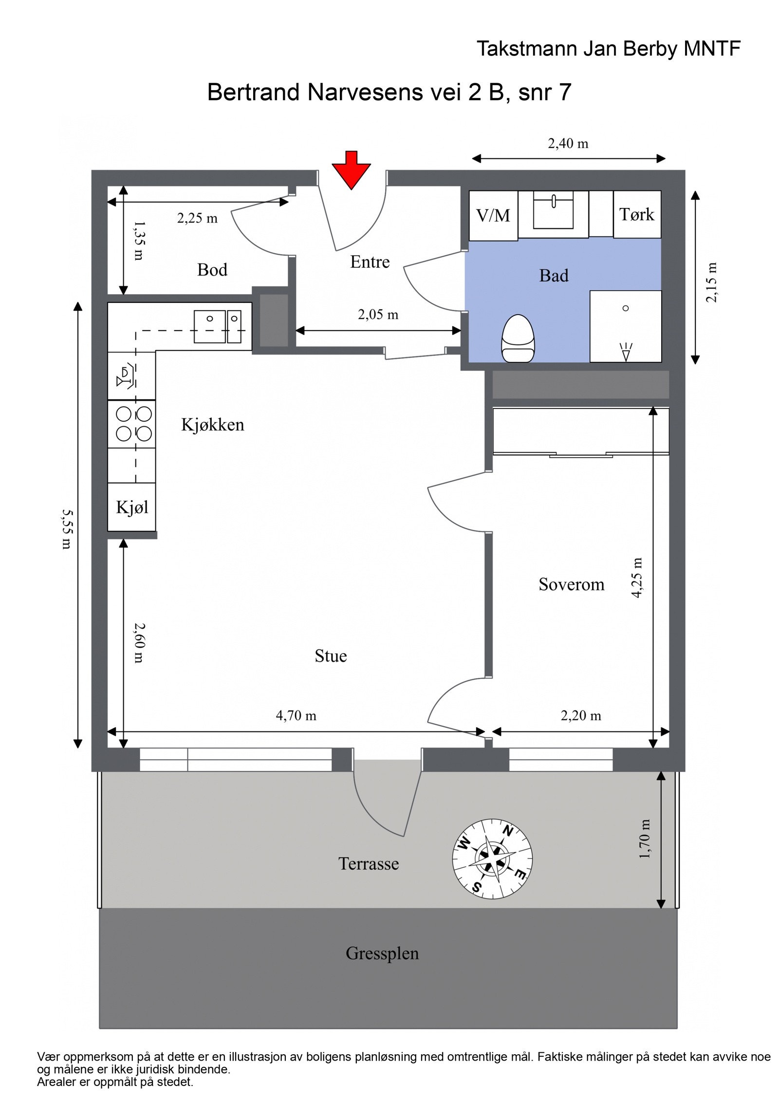 Plantegning Galleribilde