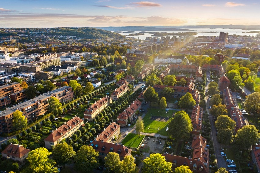 Her er alt i nærheten med Lille Tøyen Hageby som en av de nærmeste naboene Galleribilde