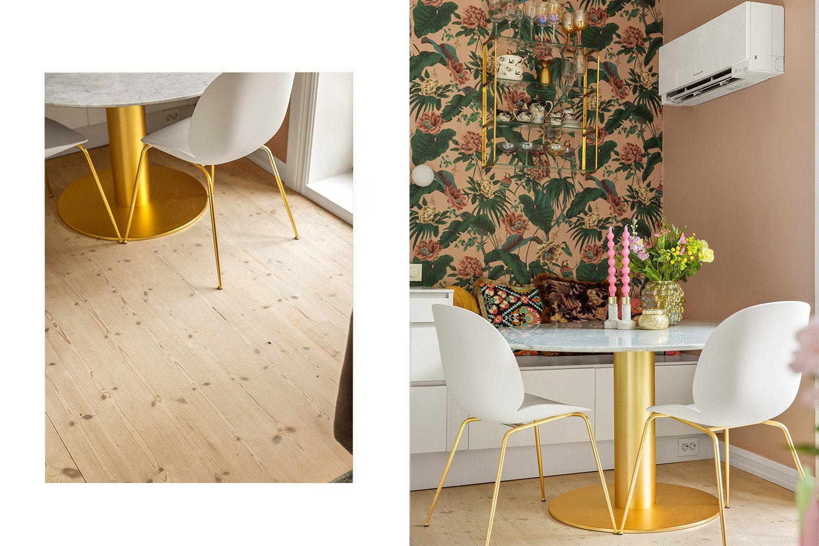 en rekke påkostede materialvalg. Tapeter fra House of Hackney. Galleribilde