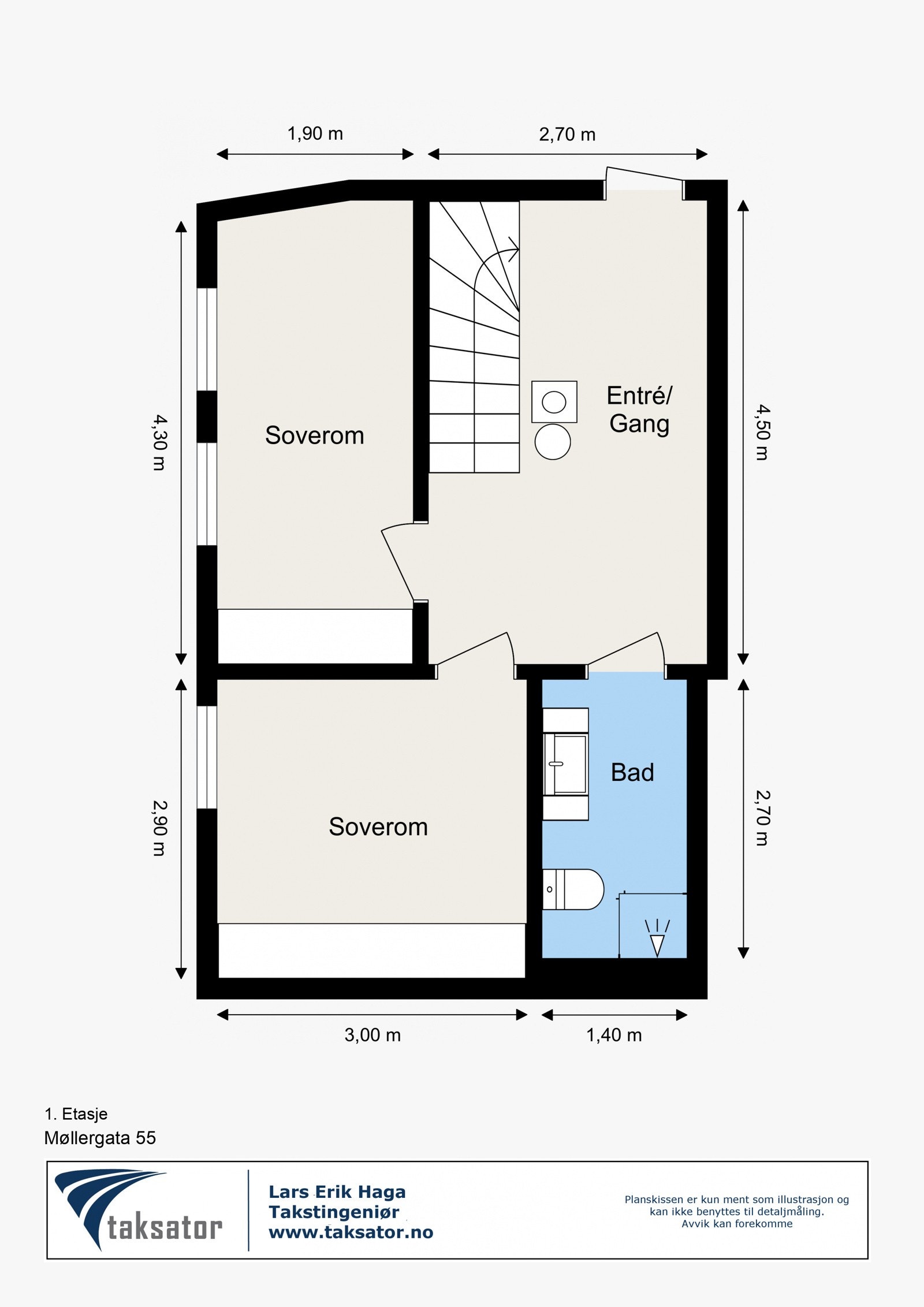 Plantegning - 1. etasje. Galleribilde