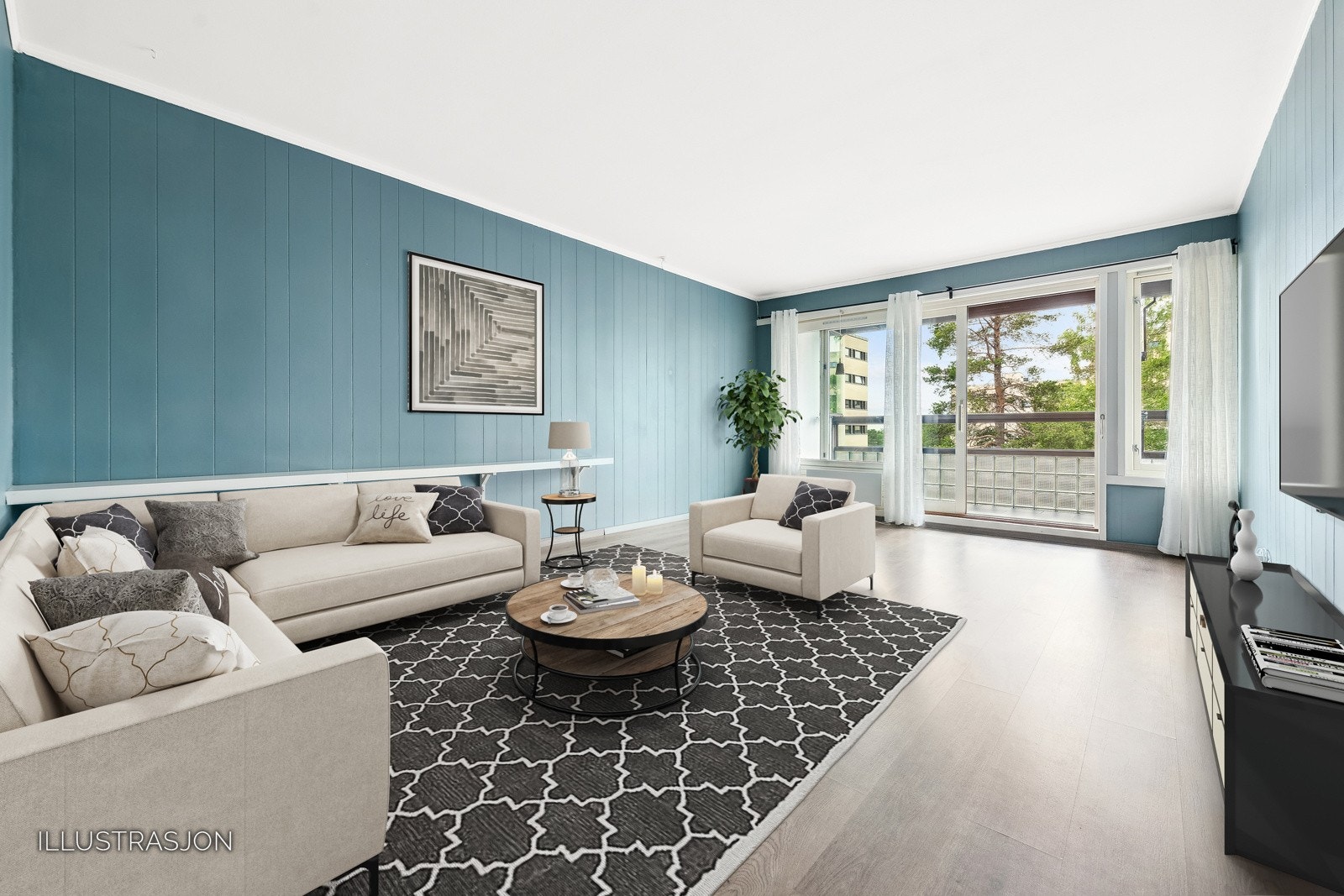 Digital møblering Galleribilde