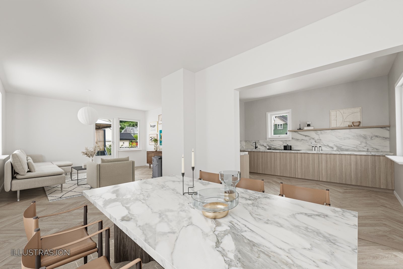 Boligen har behov for oppusning vedlagt ser du inspirasjon for hvordan boligne kan pusses opp. Galleribilde