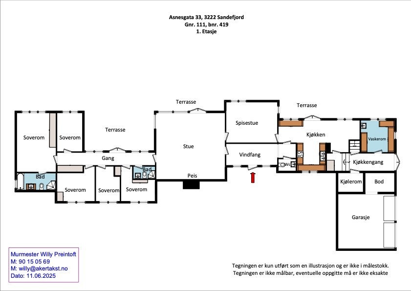 Plantegning Galleribilde