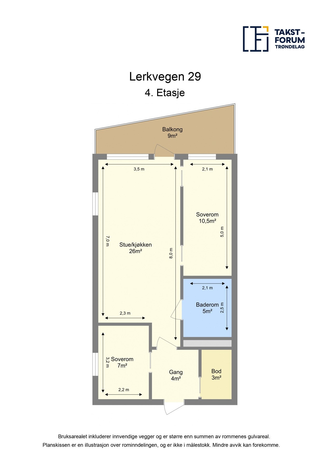 Planløsning - det medfølger bod i kjelleren og P-plass i oppvarmet parkeringskjeller Galleribilde