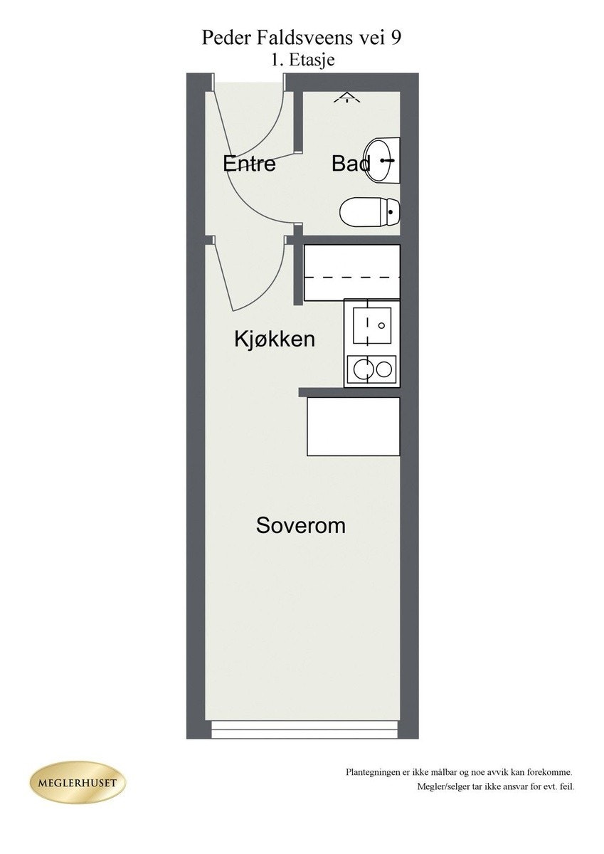 plantegning 2 av hybel Galleribilde