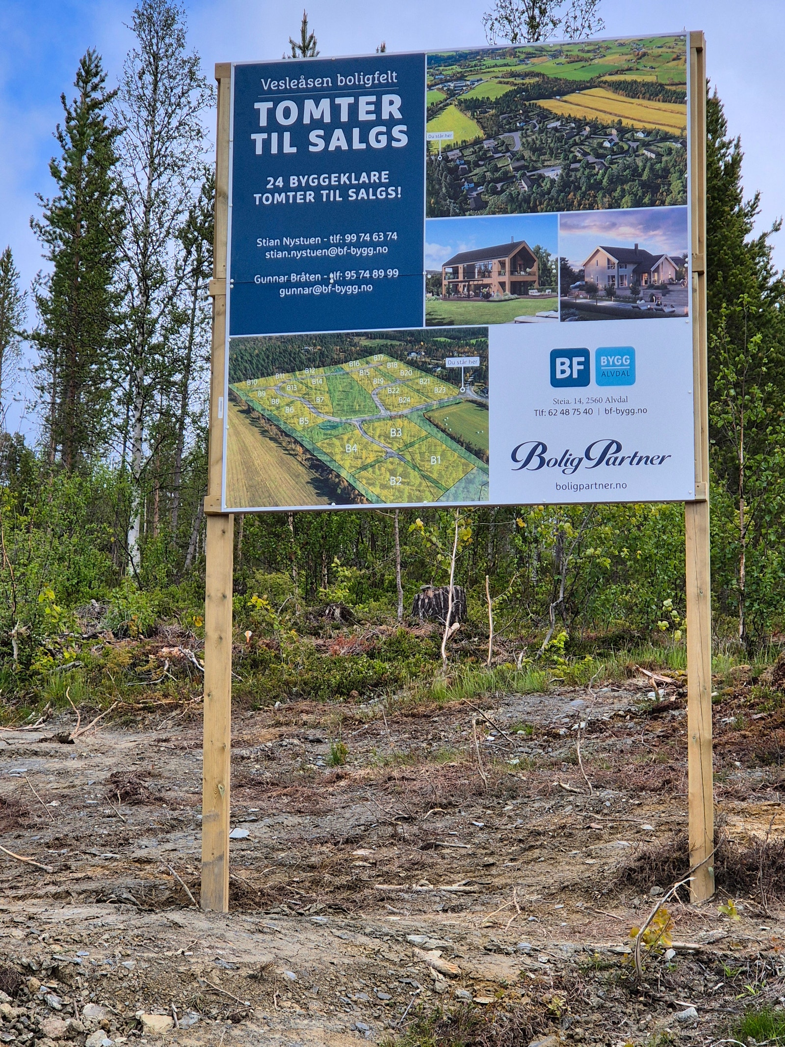 Tomteoversikt. Galleribilde