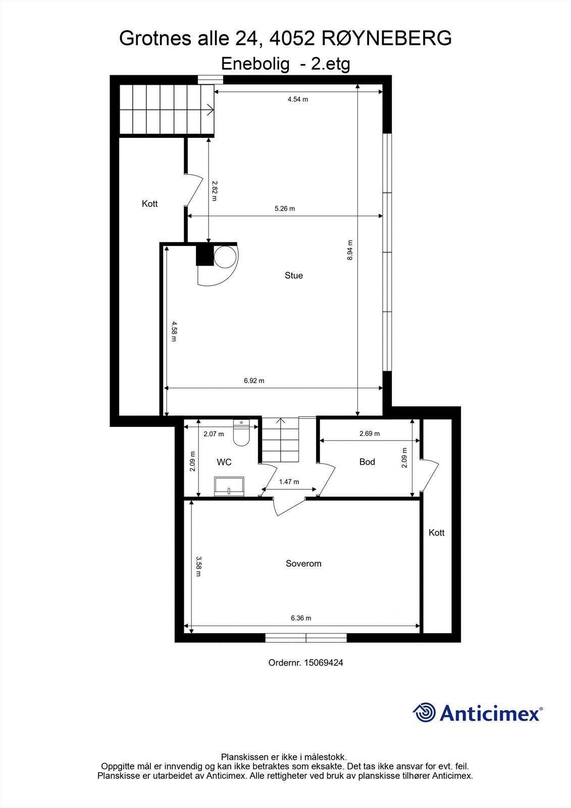 Plantegning - 2. etasje Galleribilde