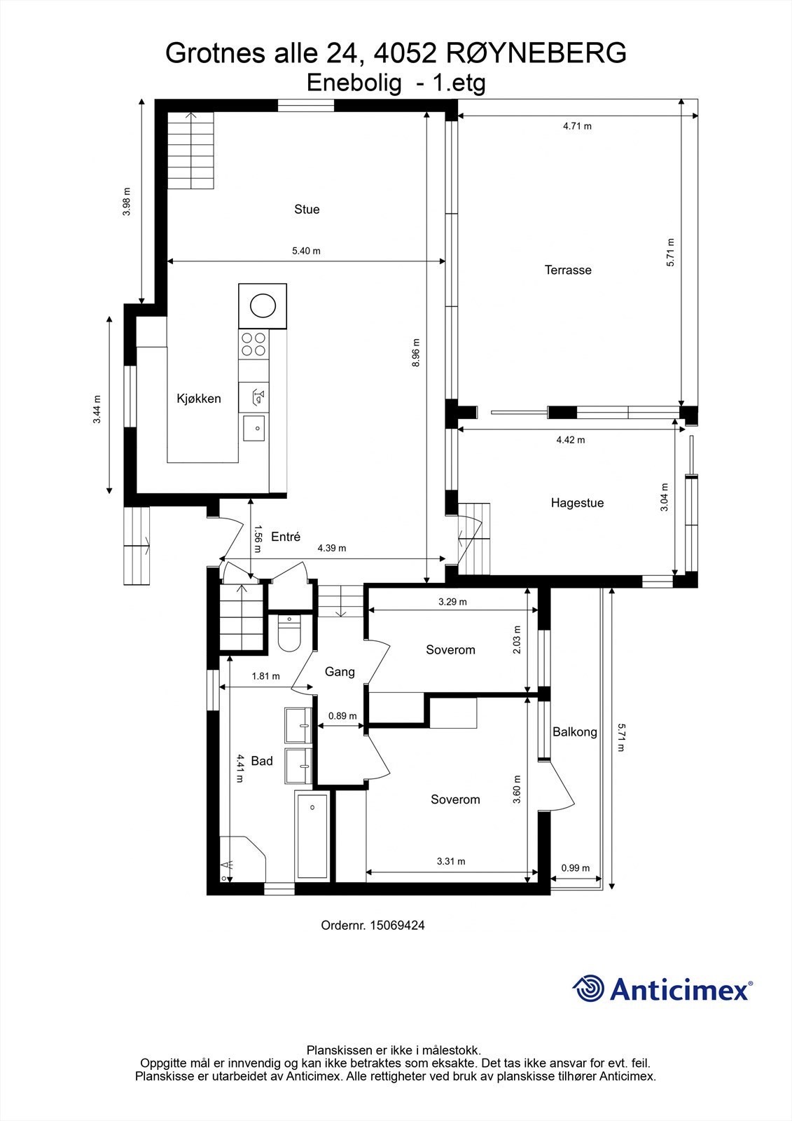 Plantegning - 1. etasje Galleribilde