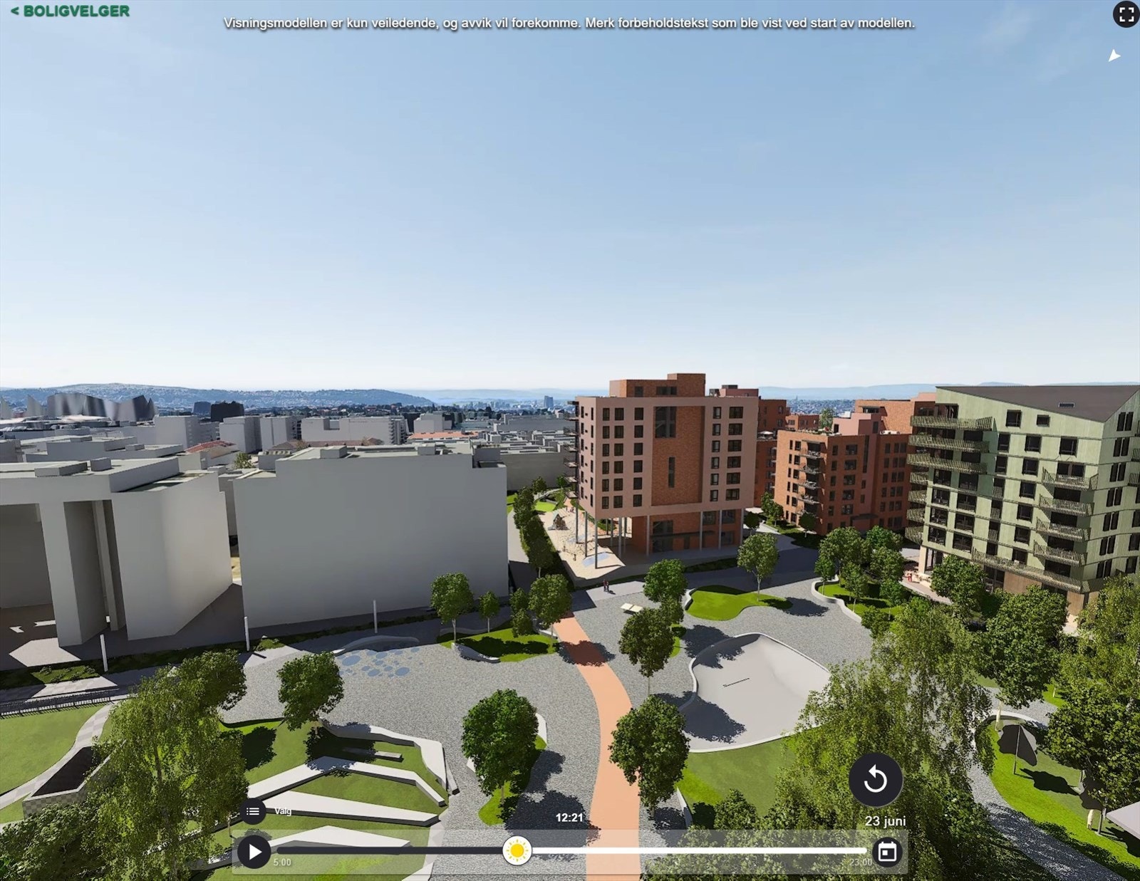 De tre soverommene har vindu ut med utsyn over parken. Galleribilde