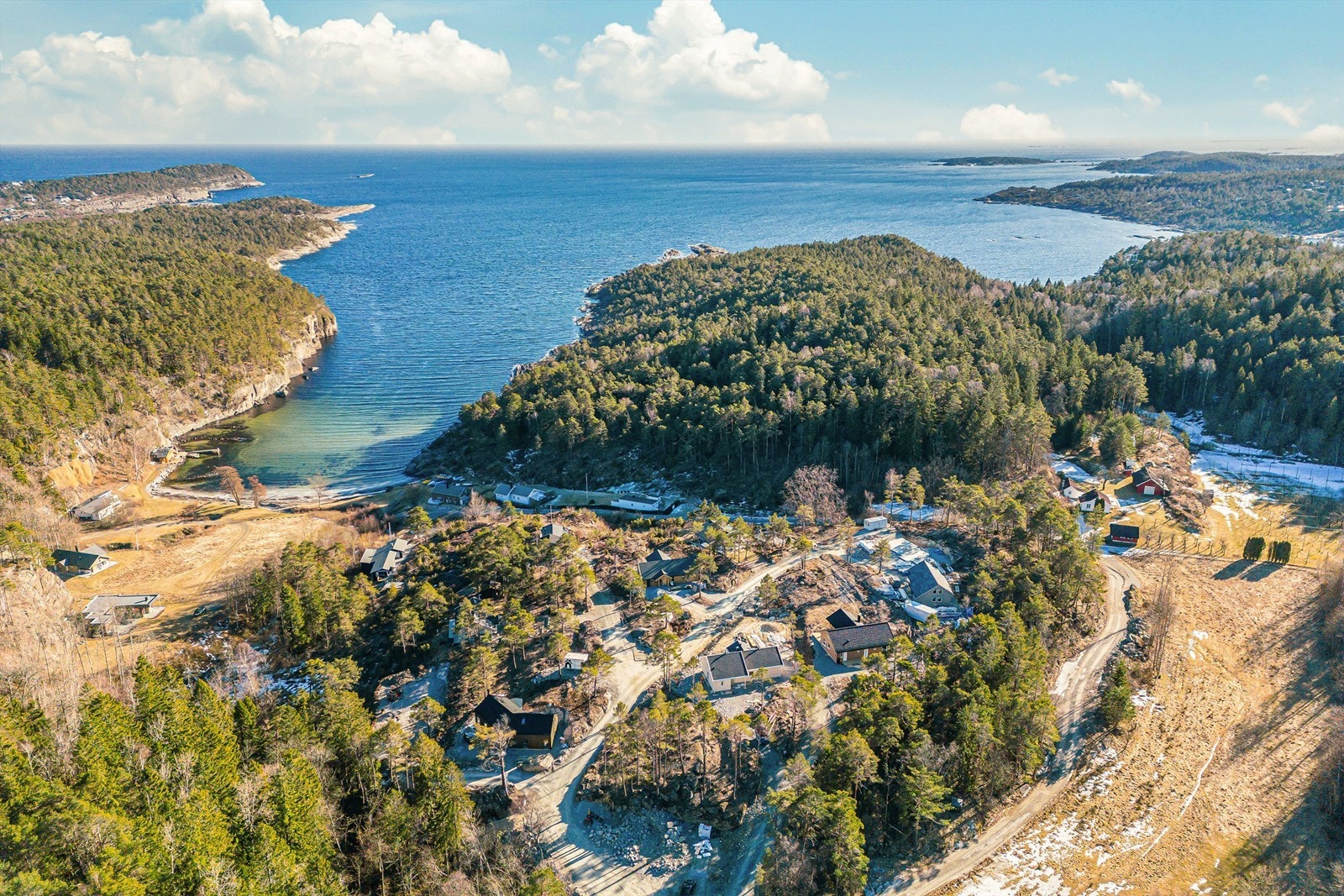 Langesund til babord, Jomfruland og Kragerø til styrbord. Galleribilde