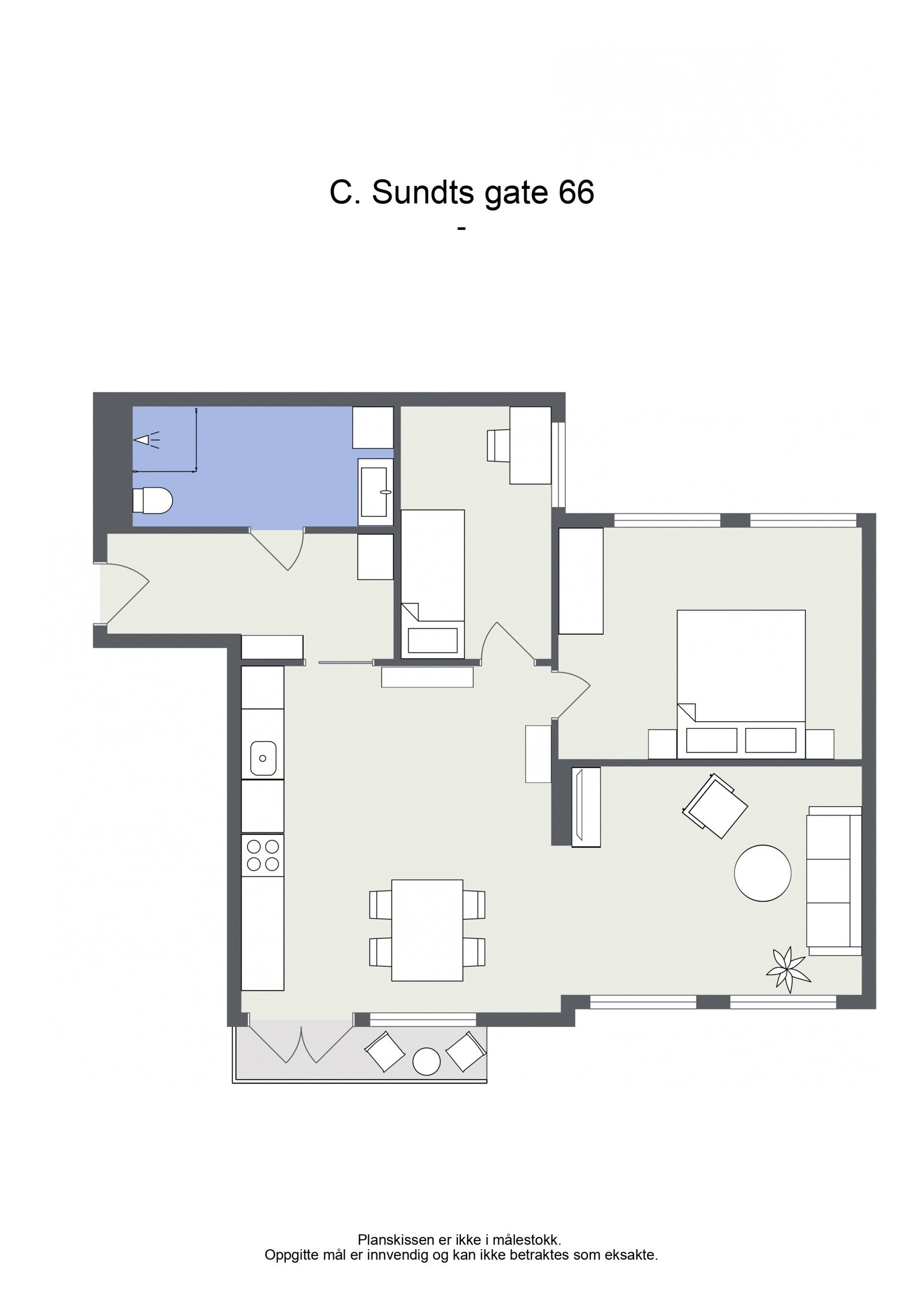 Optimal plantegning Galleribilde