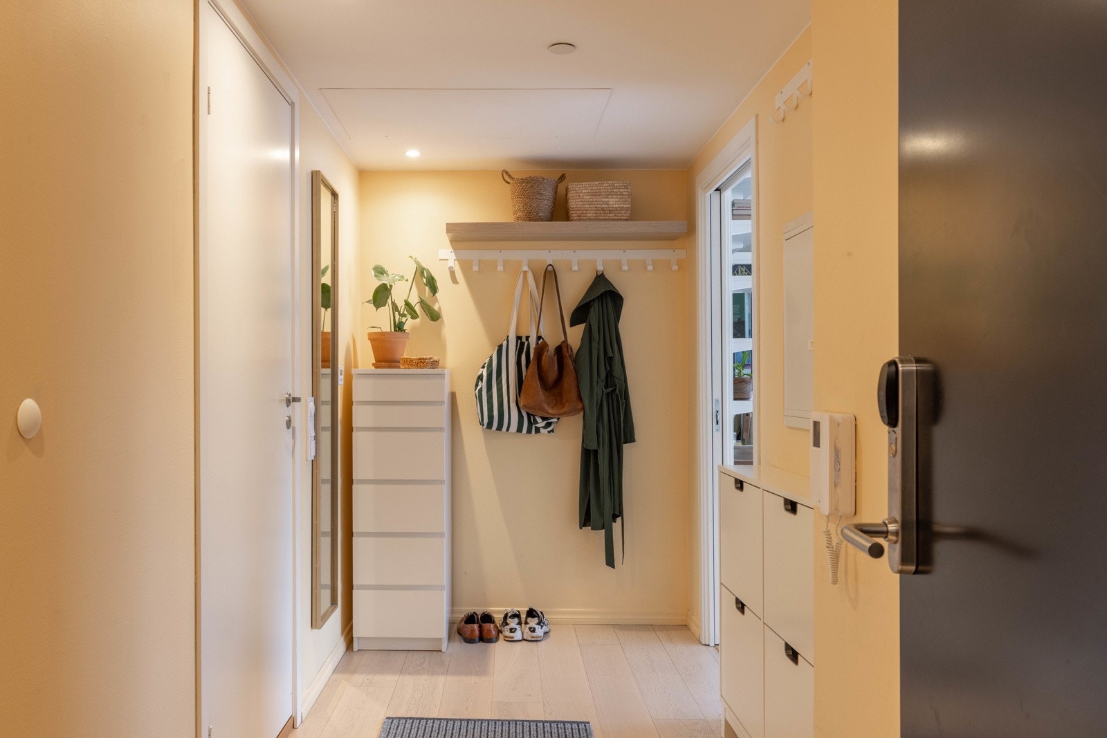 Nøkkelkortsystem gir enkel tilgang til leilighet, bod og felles takterrasser. Galleribilde