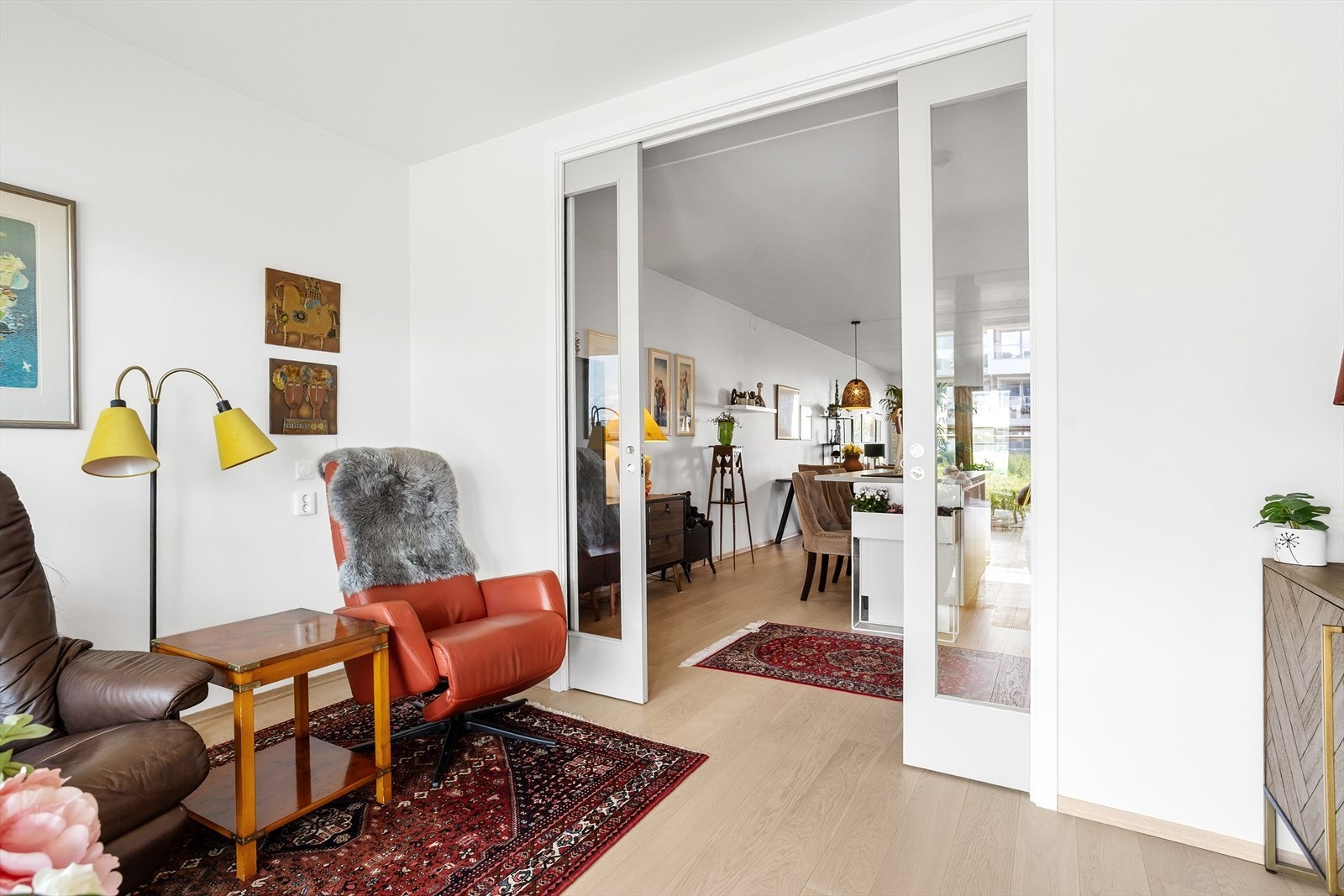 Leiligheten har en ekstra tv-stue som fint kan gjøres om til et ekstra soverom, dersom en ønsker det. Galleribilde