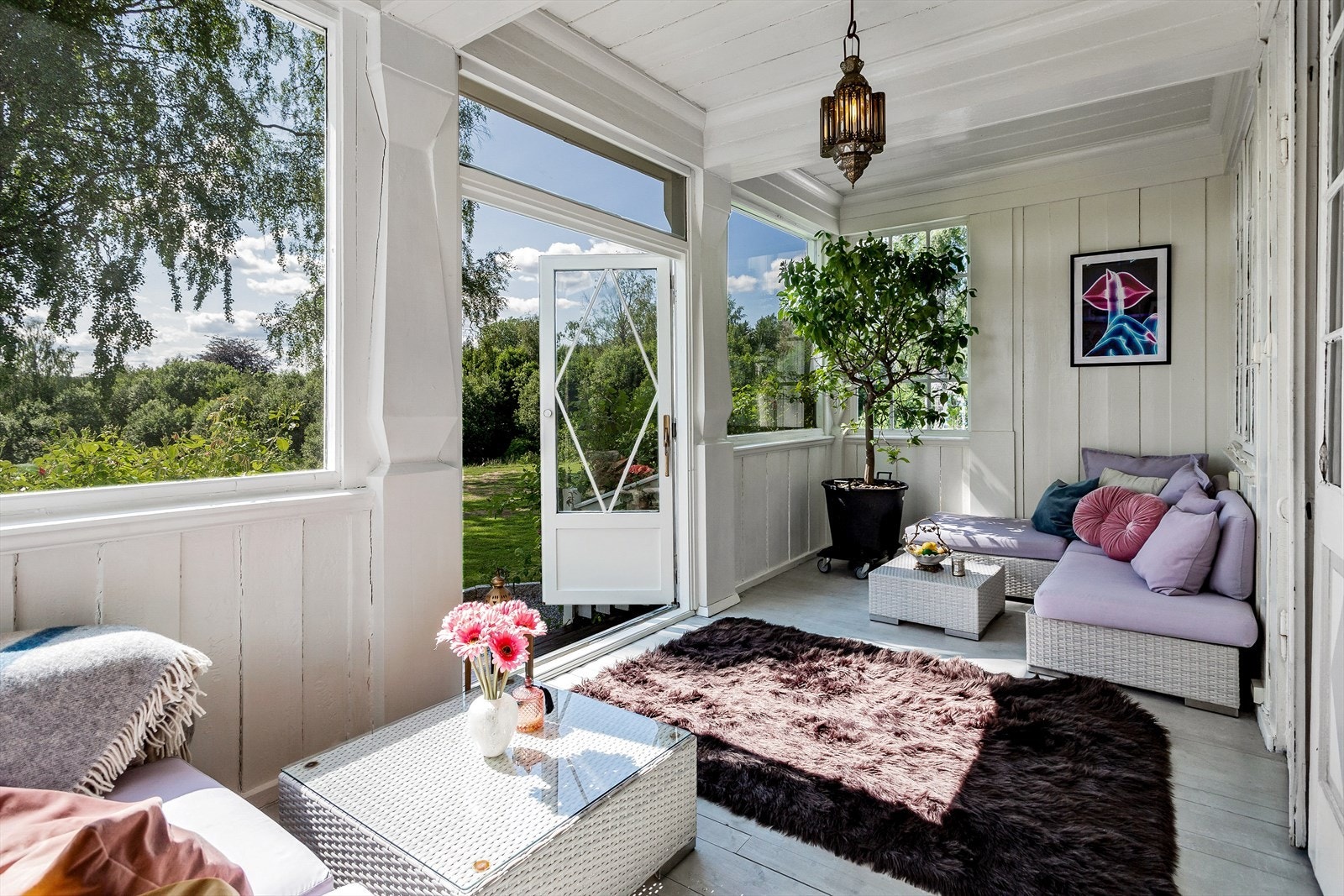 Her kan man sitte å nyte lange kvelder gjennom hele året! Galleribilde