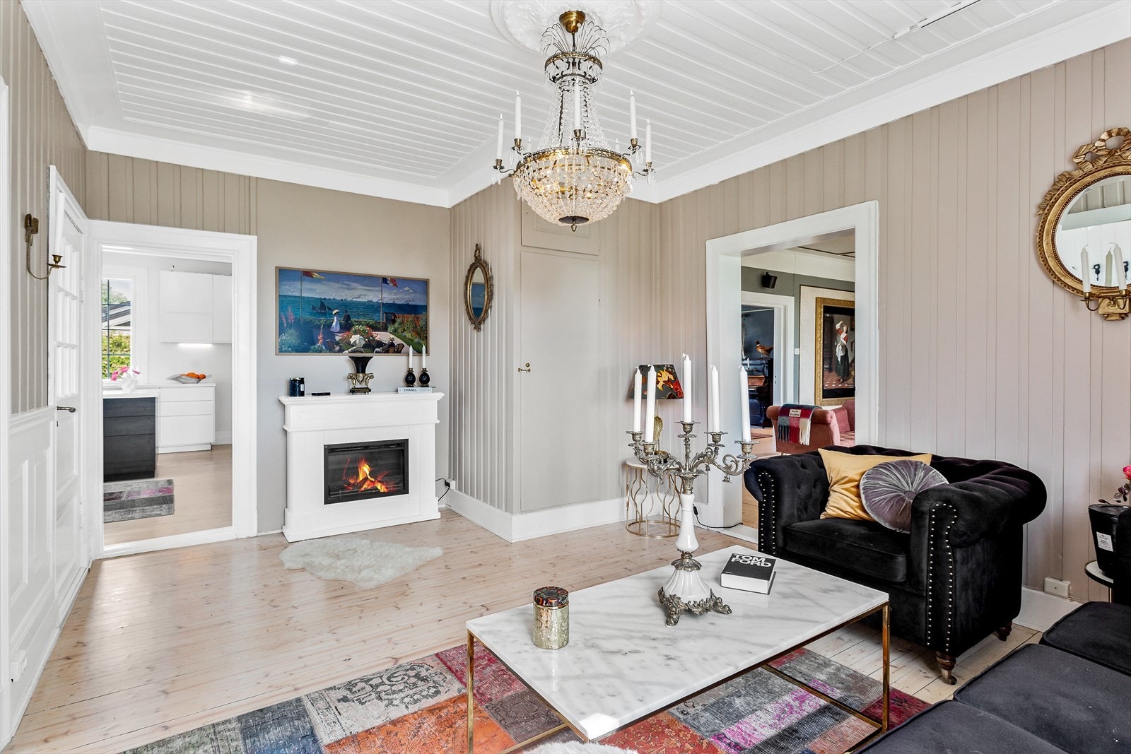 Fra dagligstuen kommer man videre inn til stue nummer fire. Galleribilde