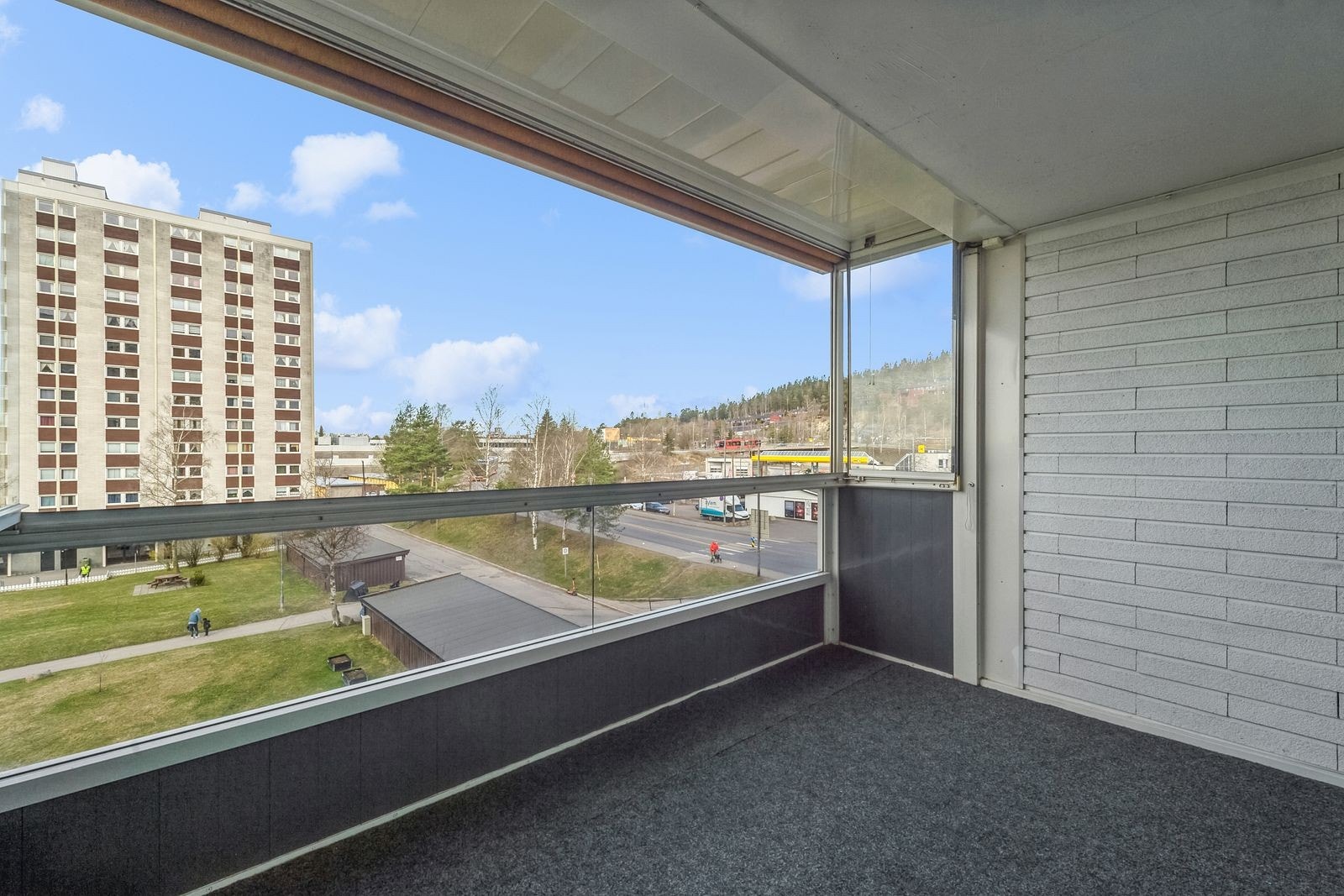 Stor balkong med fin utsikt Galleribilde